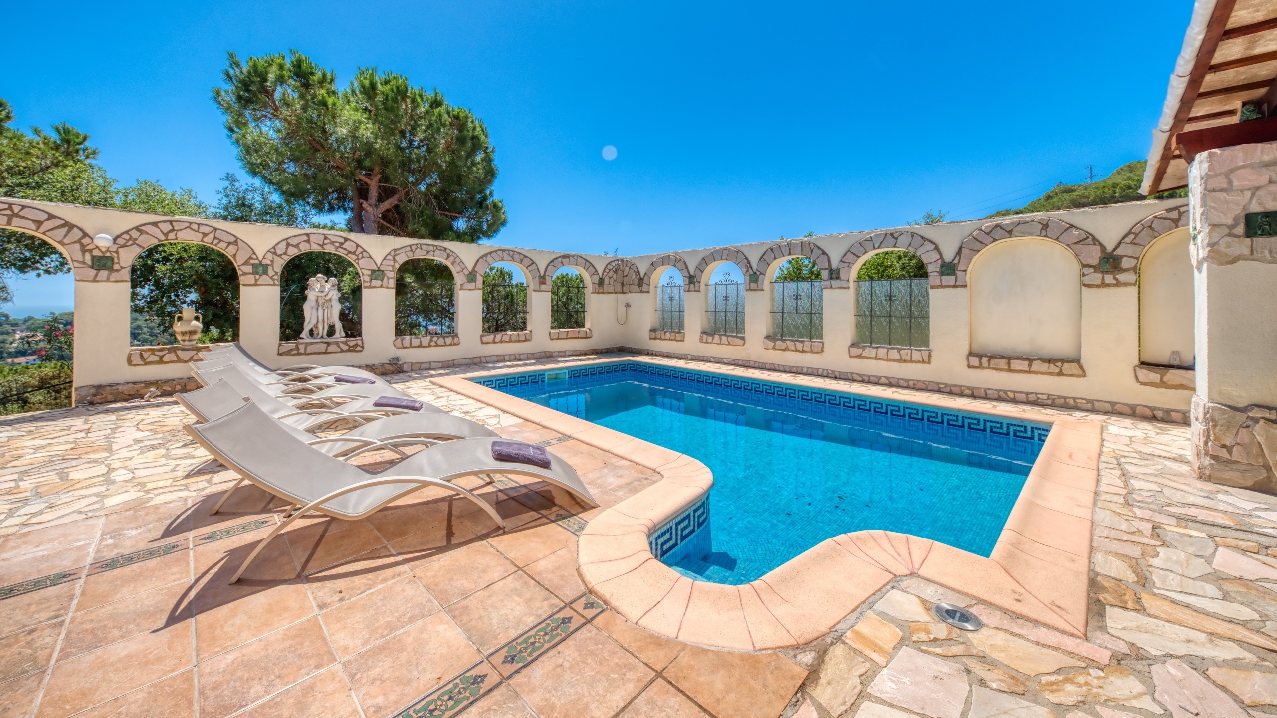 Villas de vacaciones Costa Brava España - Villa Panorama - Piscina