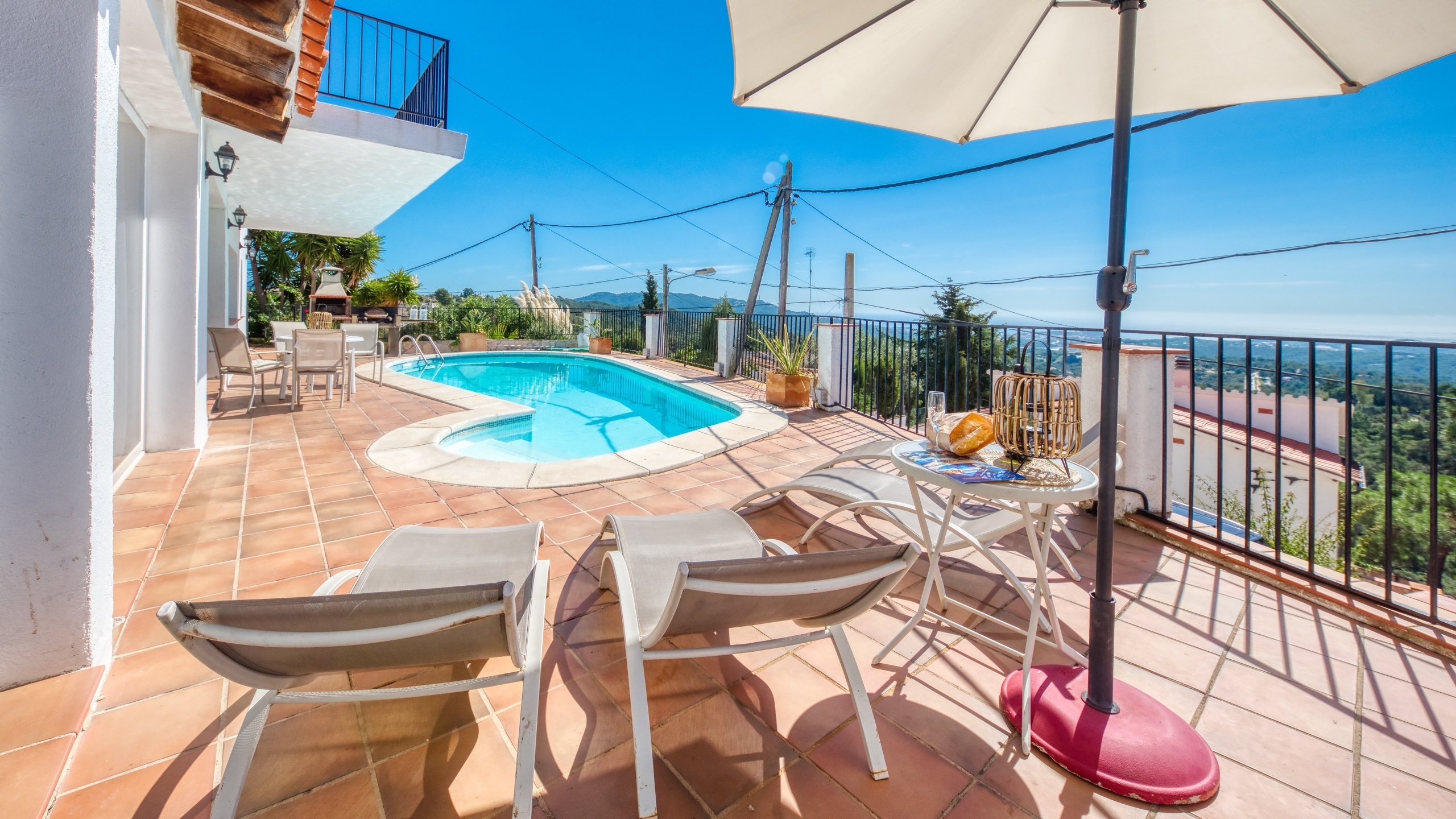 Villas de vacaciones Costa Brava España - Villa Sofia - Tumbonas