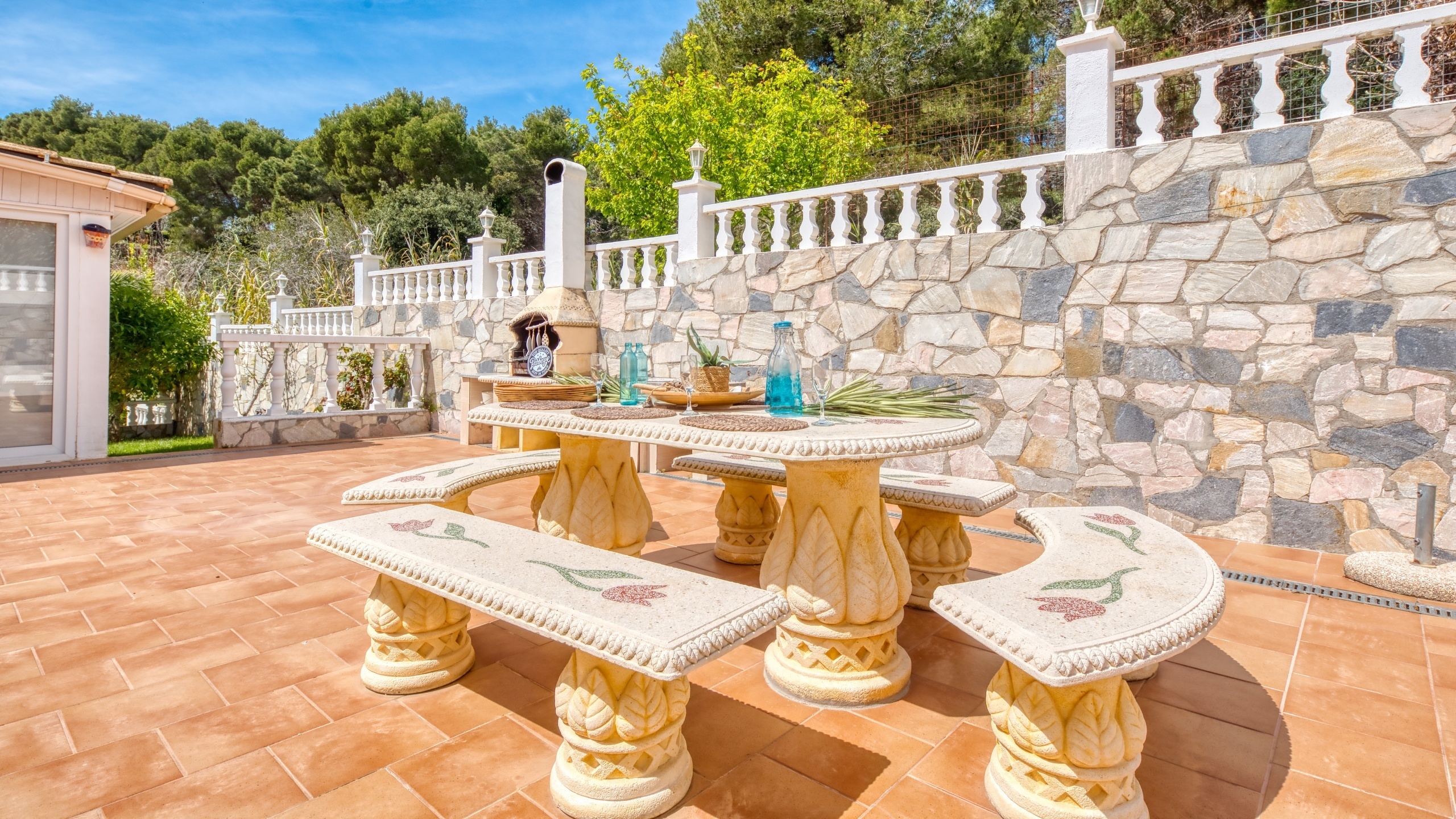 Villas de vacaciones Costa Brava España - Villa Estrella - Área de barbacoa