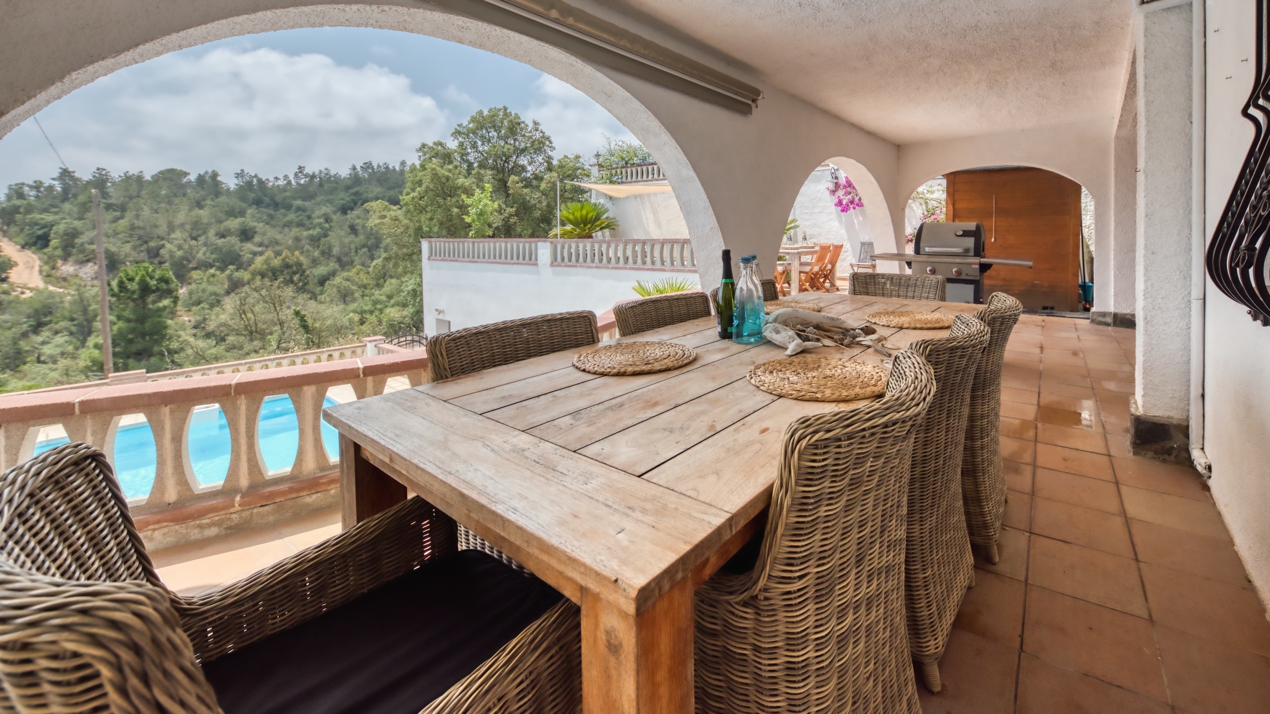 Villas de vacaciones Costa Brava España - Villa Santa Maria - Área de barbacoa