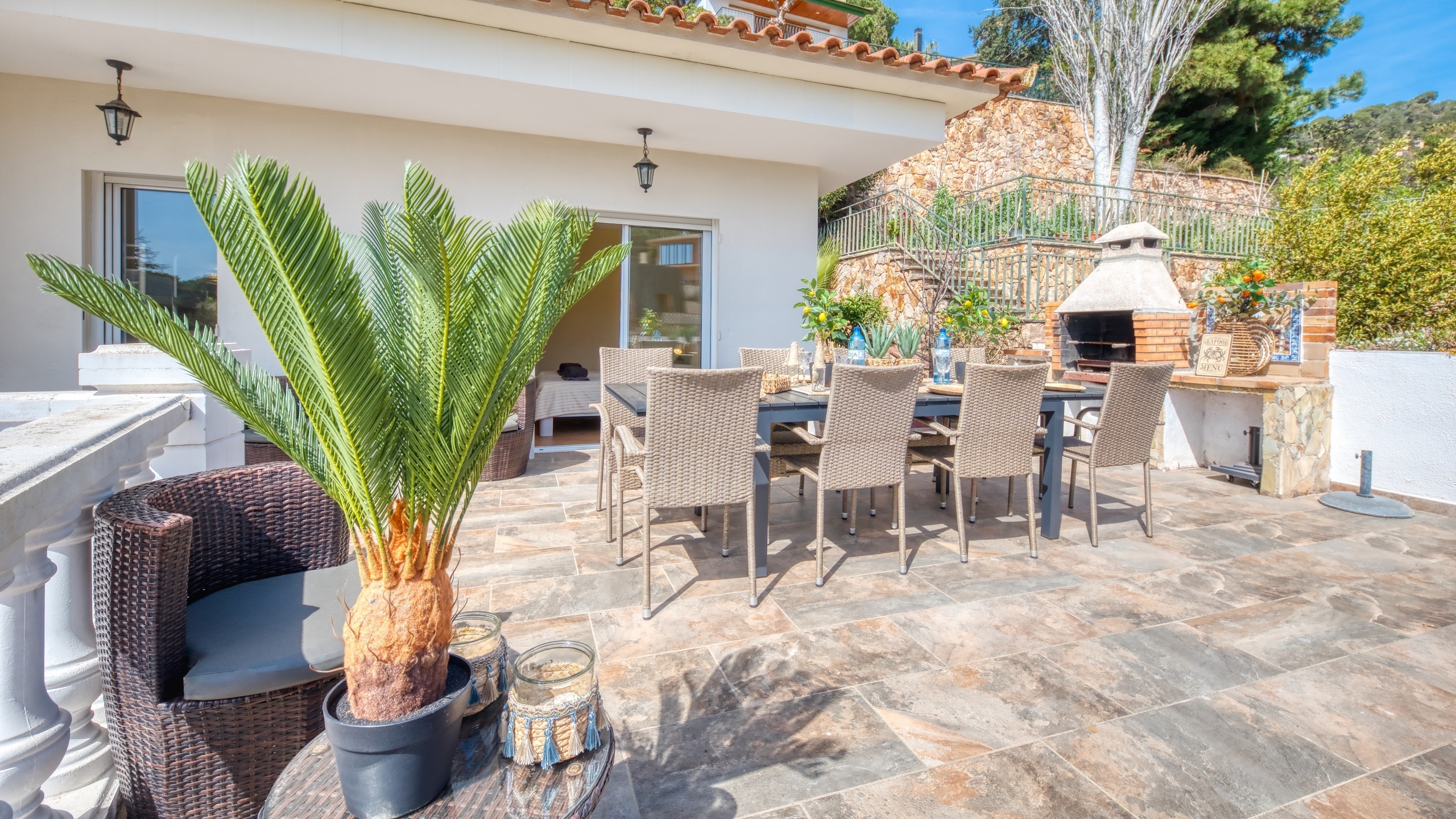 Villas de vacaciones Costa Brava España - Villa Donna - Área de barbacoa