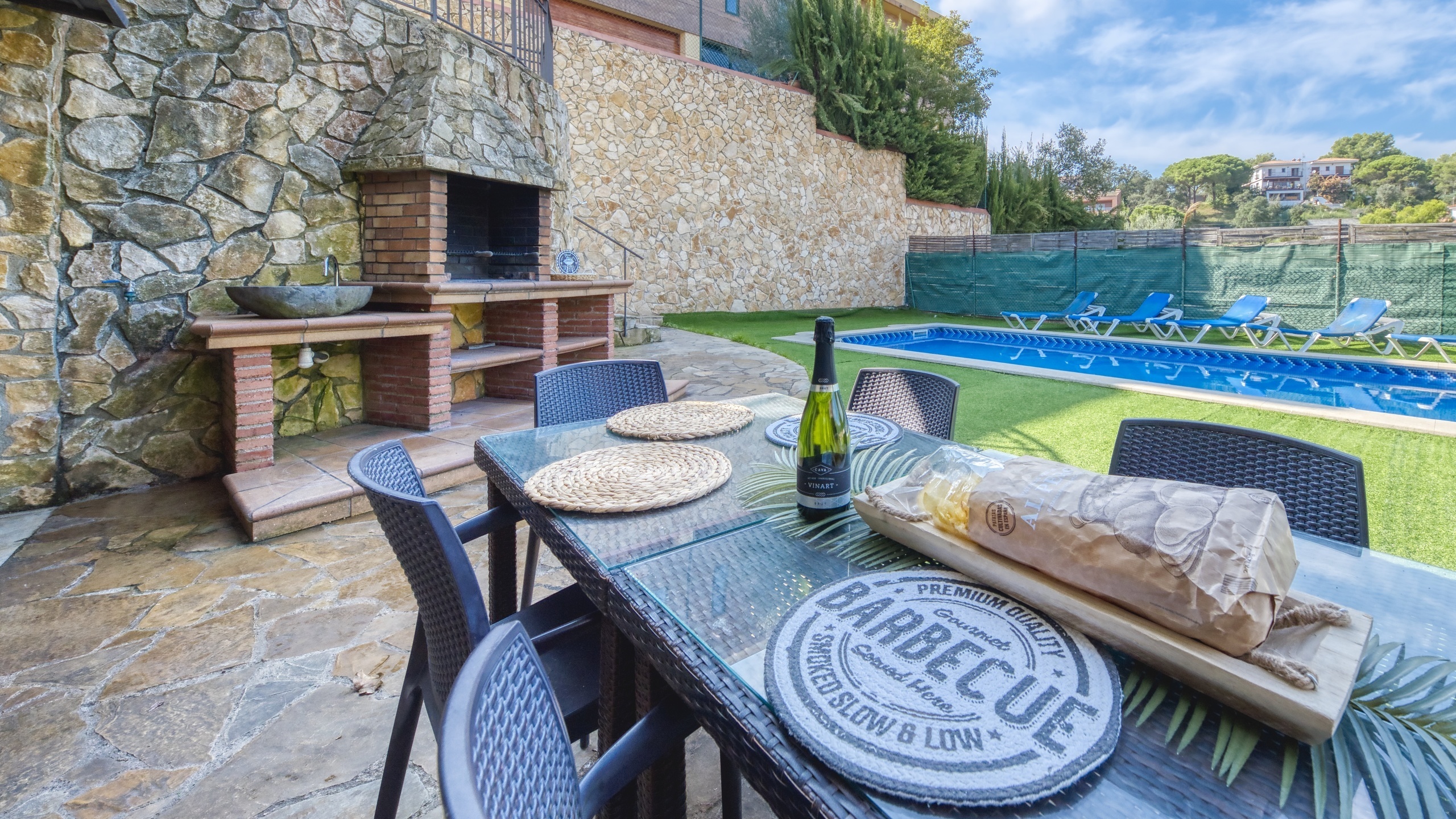 Villas de vacaciones Costa Brava España - Villa Nicky - Área de barbacoa