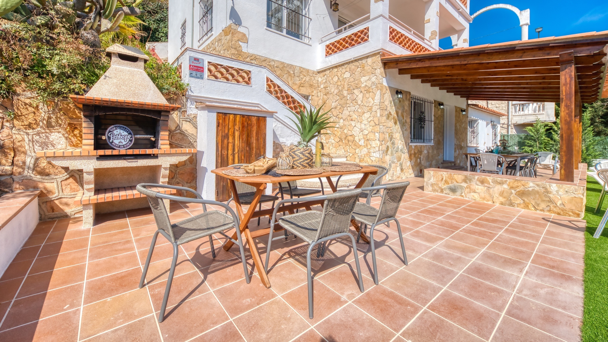 Villas de vacaciones Costa Brava España - Villa Pilar - Área de barbacoa