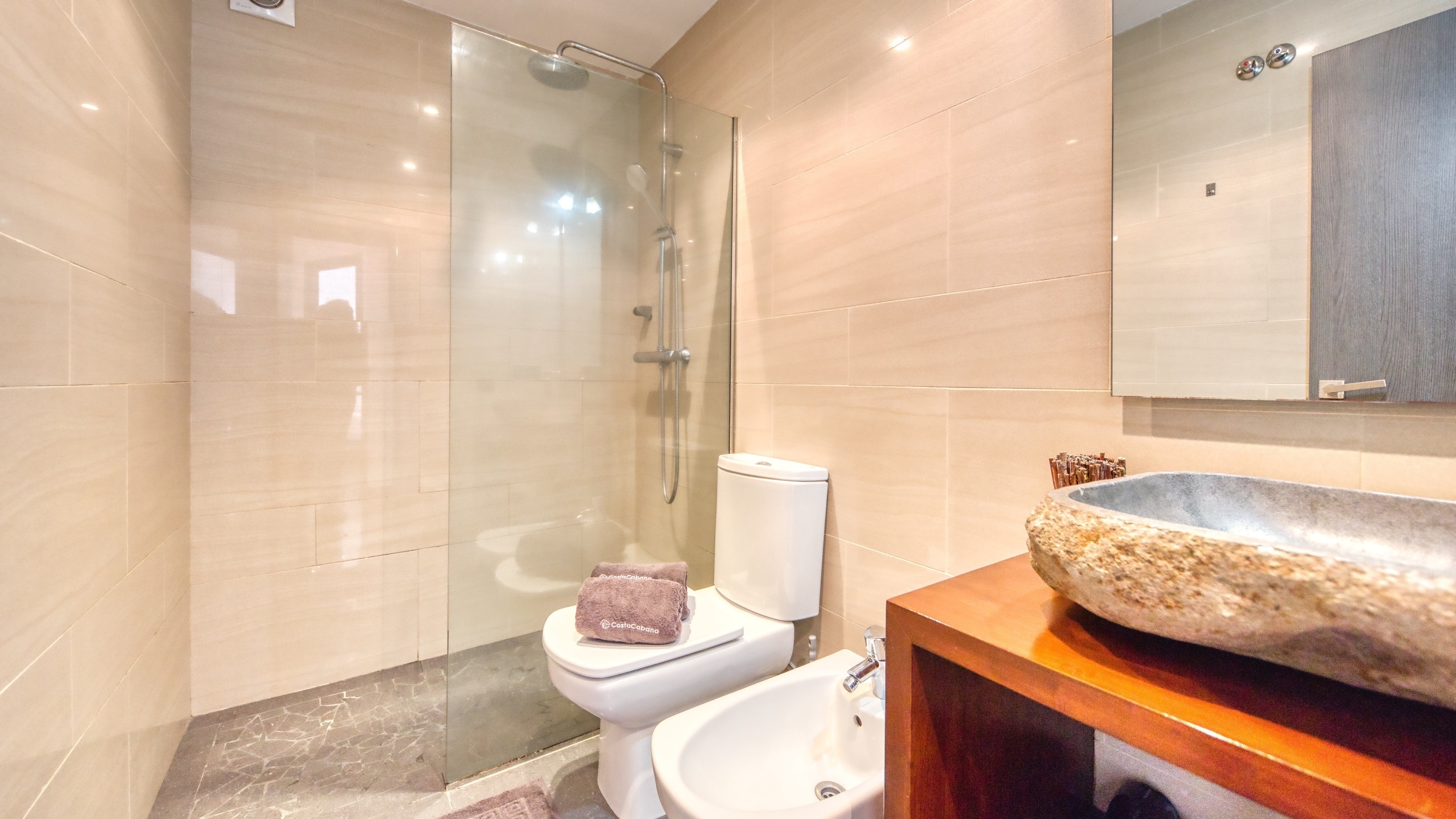 Villas de vacaciones Costa Brava España - Villa Olivia - Baño