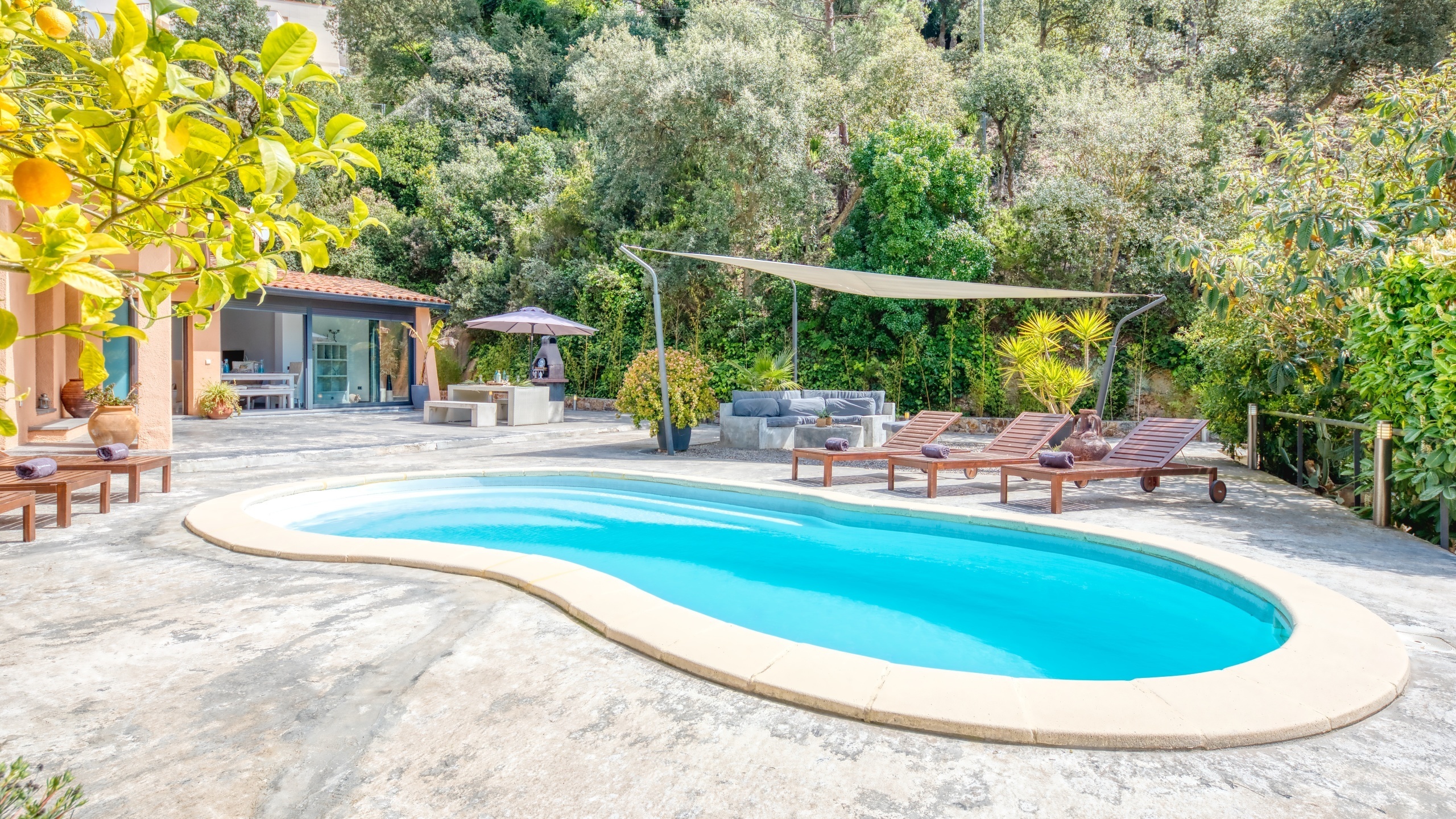 Villas de vacaciones Costa Brava España - Villa Olivia - Piscina