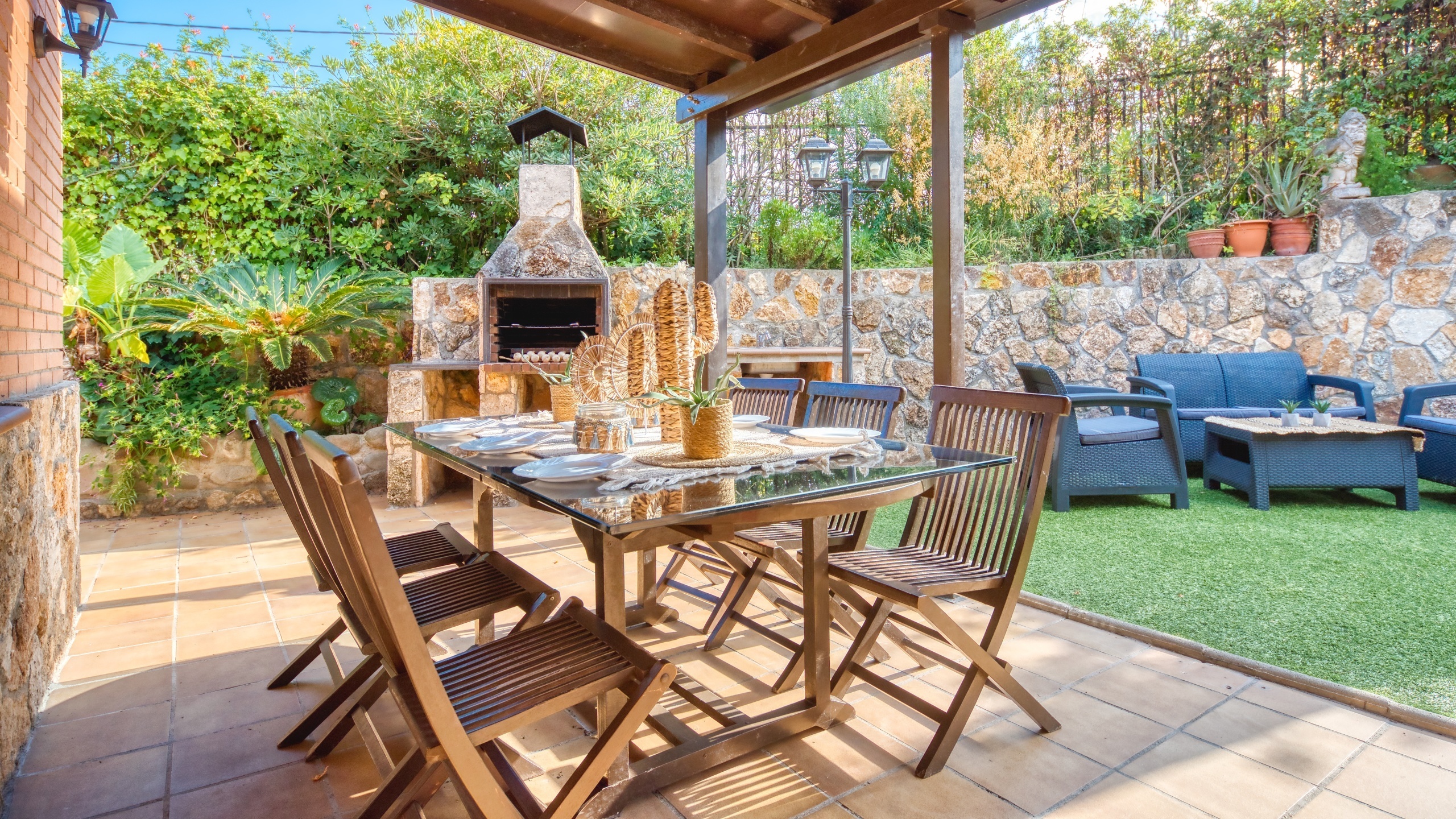 Villas de vacaciones Costa Brava España - Villa Alba - Área de barbacoa