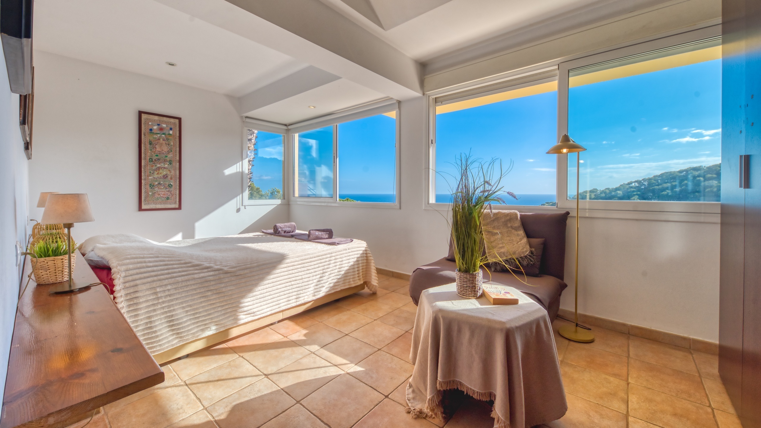 Villas de vacaciones Costa Brava España - Villa Santa Cristina - Dormitorio