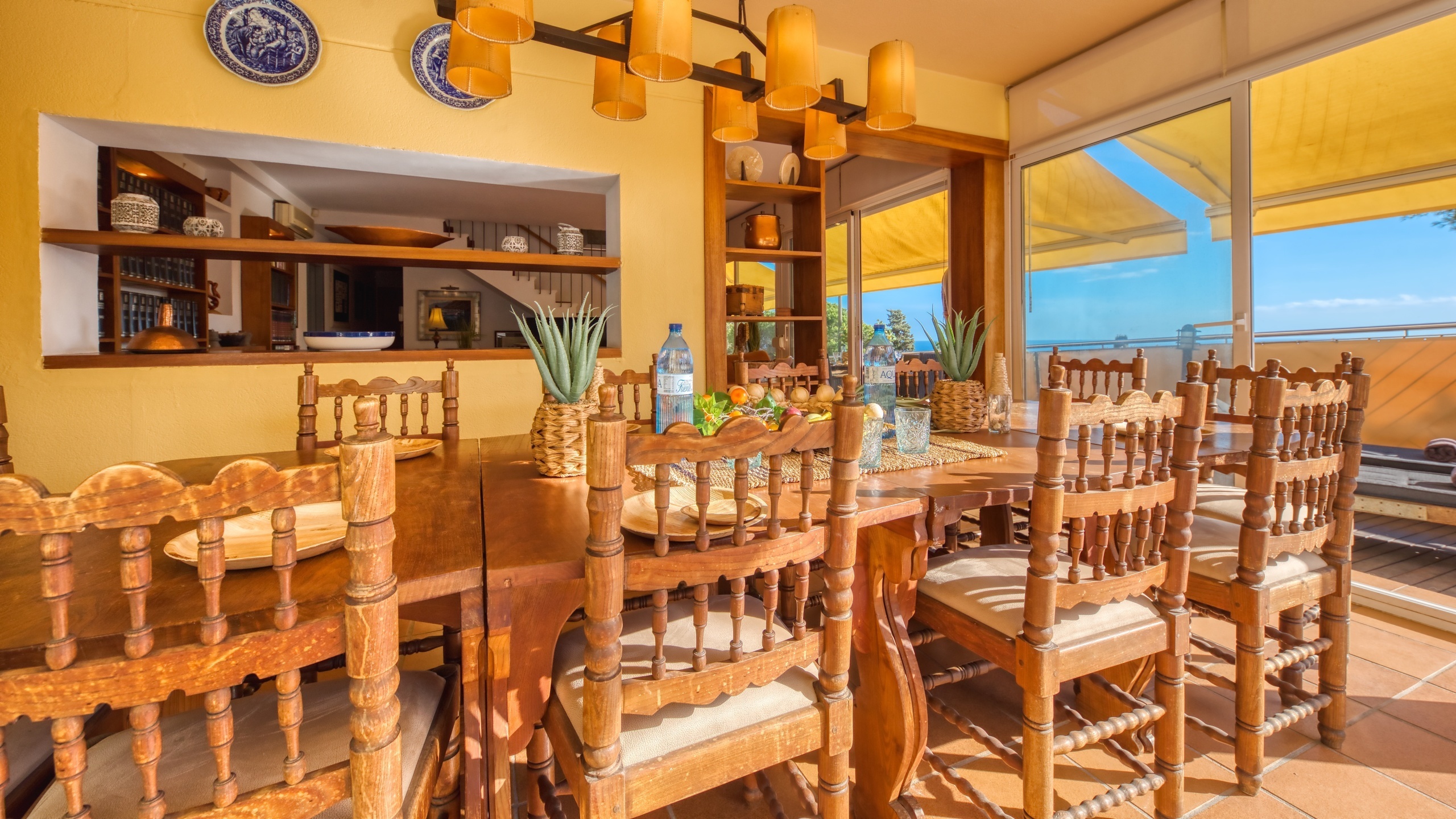 Villas de vacaciones Costa Brava España - Villa Santa Cristina - Comedor