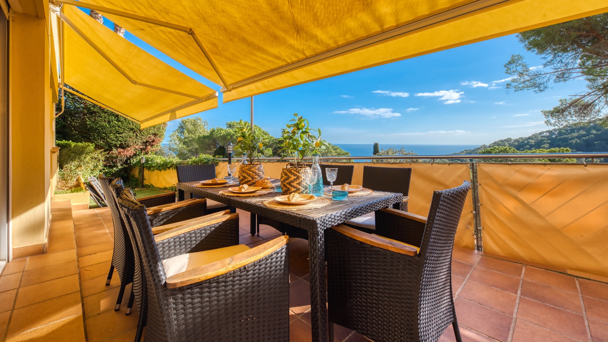 Villas de vacaciones Costa Brava España - Villa Santa Cristina - Terraza