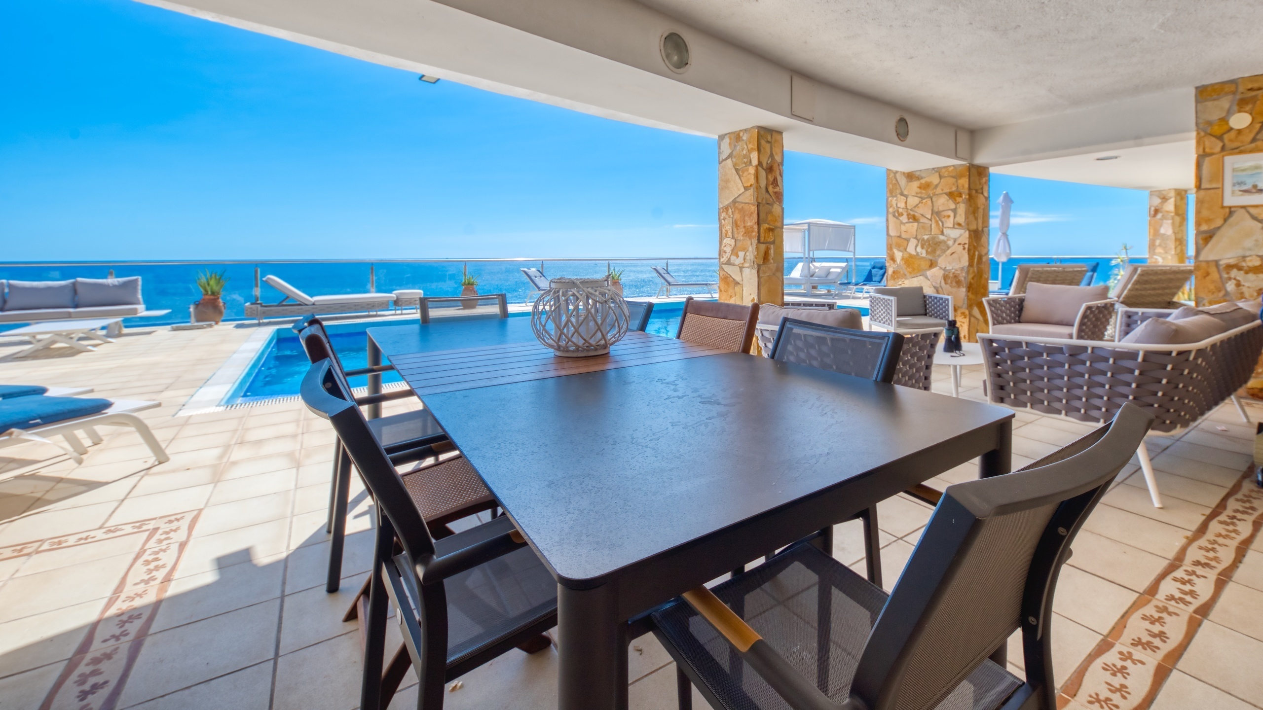 Villas de vacaciones Costa Brava España - Villa Infinity - Comedor