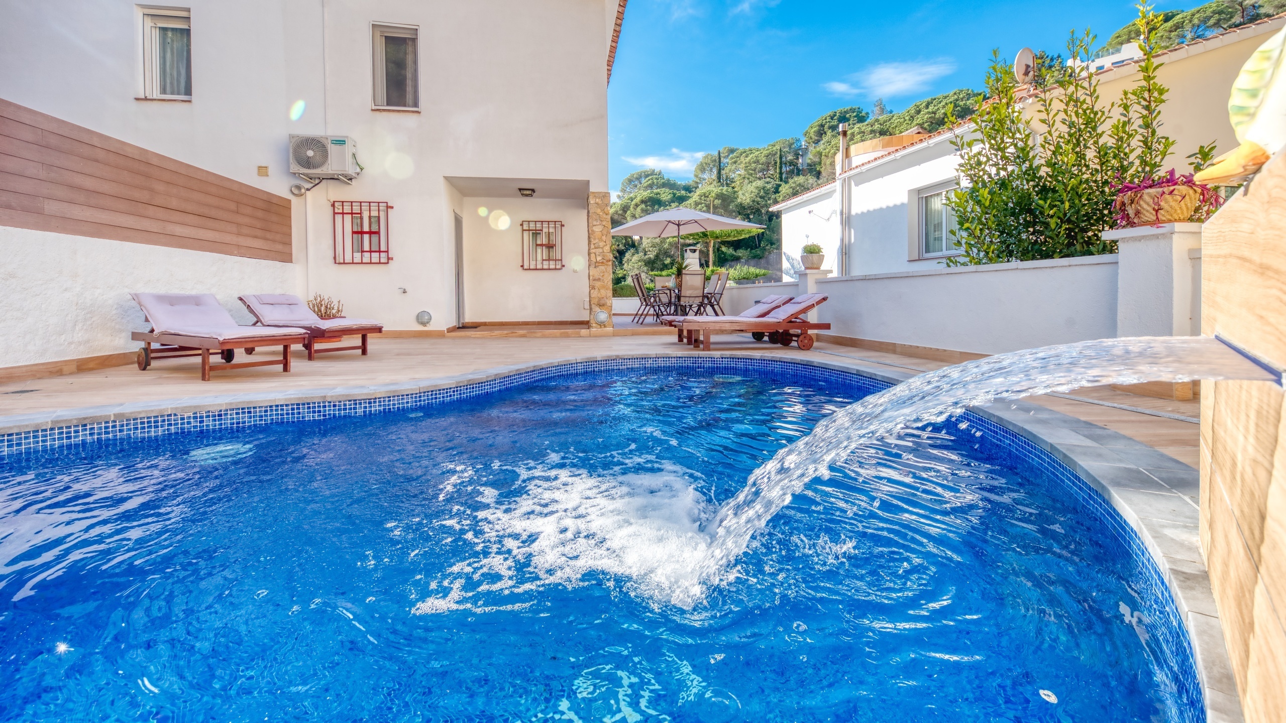 Villas de vacaciones Costa Brava España - Villa Blanca - Piscina