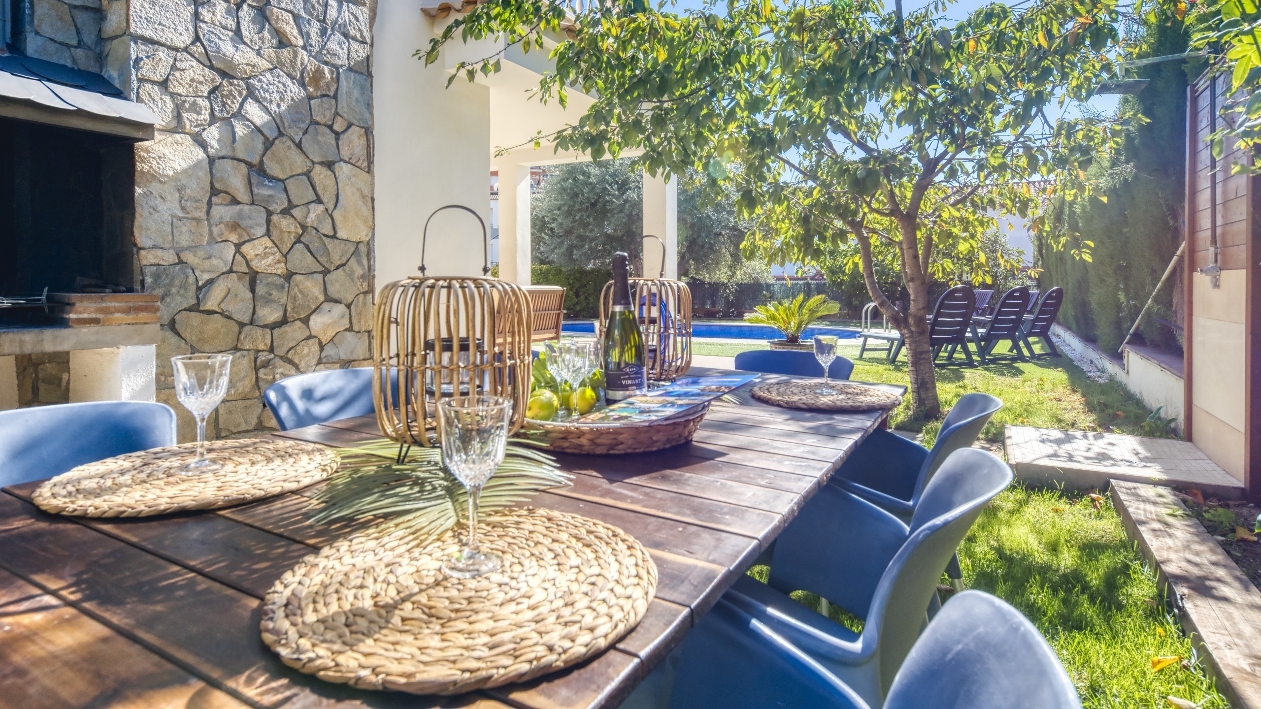 Villas de vacaciones Costa Brava España - Villa Baileys - Área de barbacoa