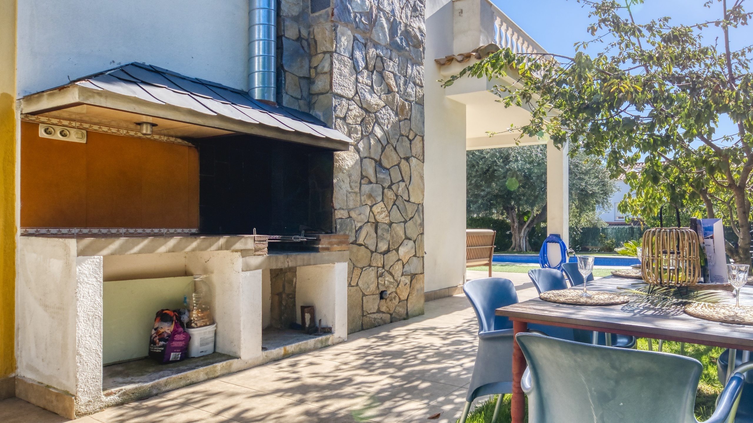 Villas de vacaciones Costa Brava España - Villa Baileys - Área de barbacoa