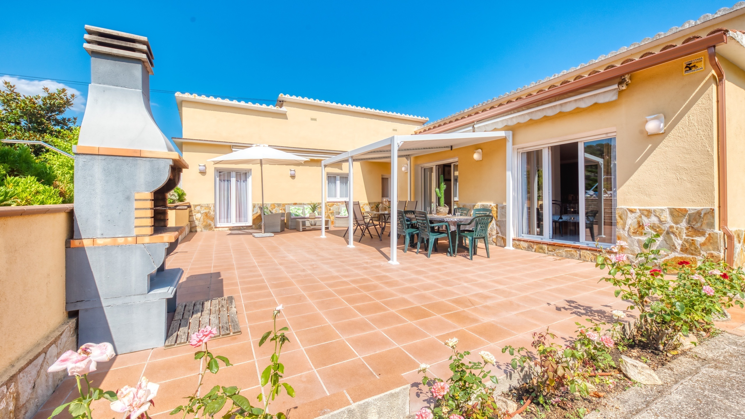 Villas de vacaciones Costa Brava España - Villa Miro - Área de barbacoa
