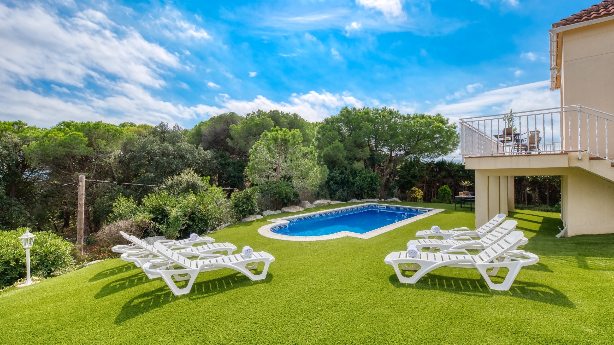Villas de vacaciones - Costa Brava - España - Villa La Luna - Tumbonas