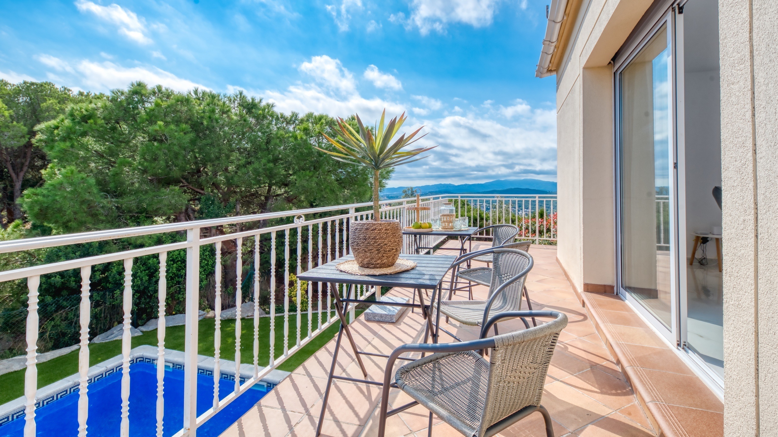 Villas de vacaciones Costa Brava España - Villa La Luna - Terraza