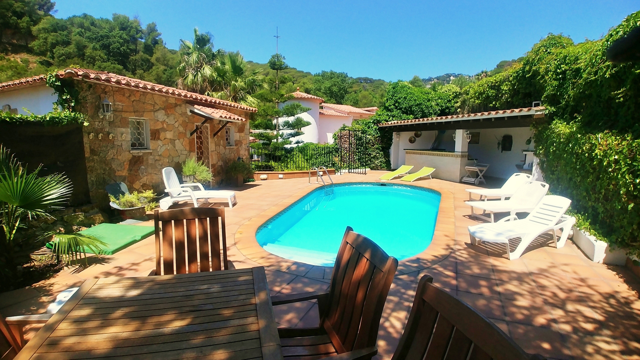 Villas de vacaciones Costa Brava España - Villa Old-Palmera - Piscina