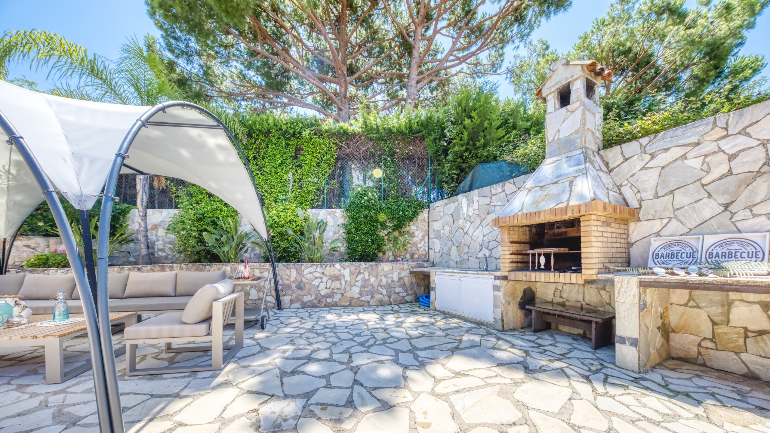 Villas de vacaciones Costa Brava España - Villa Lorena - Área de barbacoa