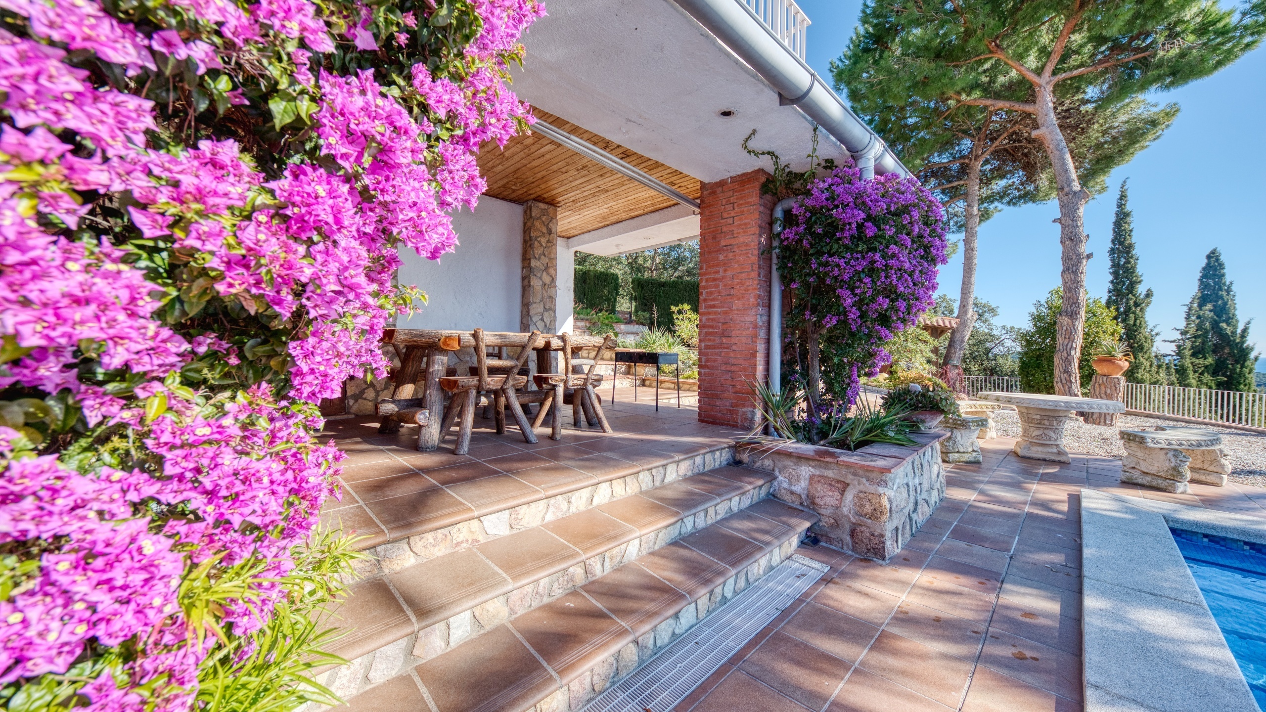 Villas de vacaciones Costa Brava España - Villa Gabriella - Área de barbacoa