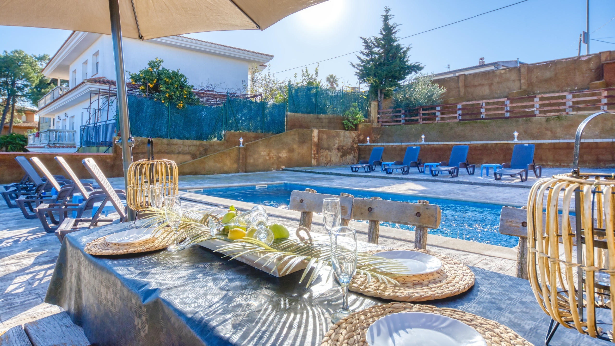 Villas de vacaciones Costa Brava España - Villa Abigail - Terraza