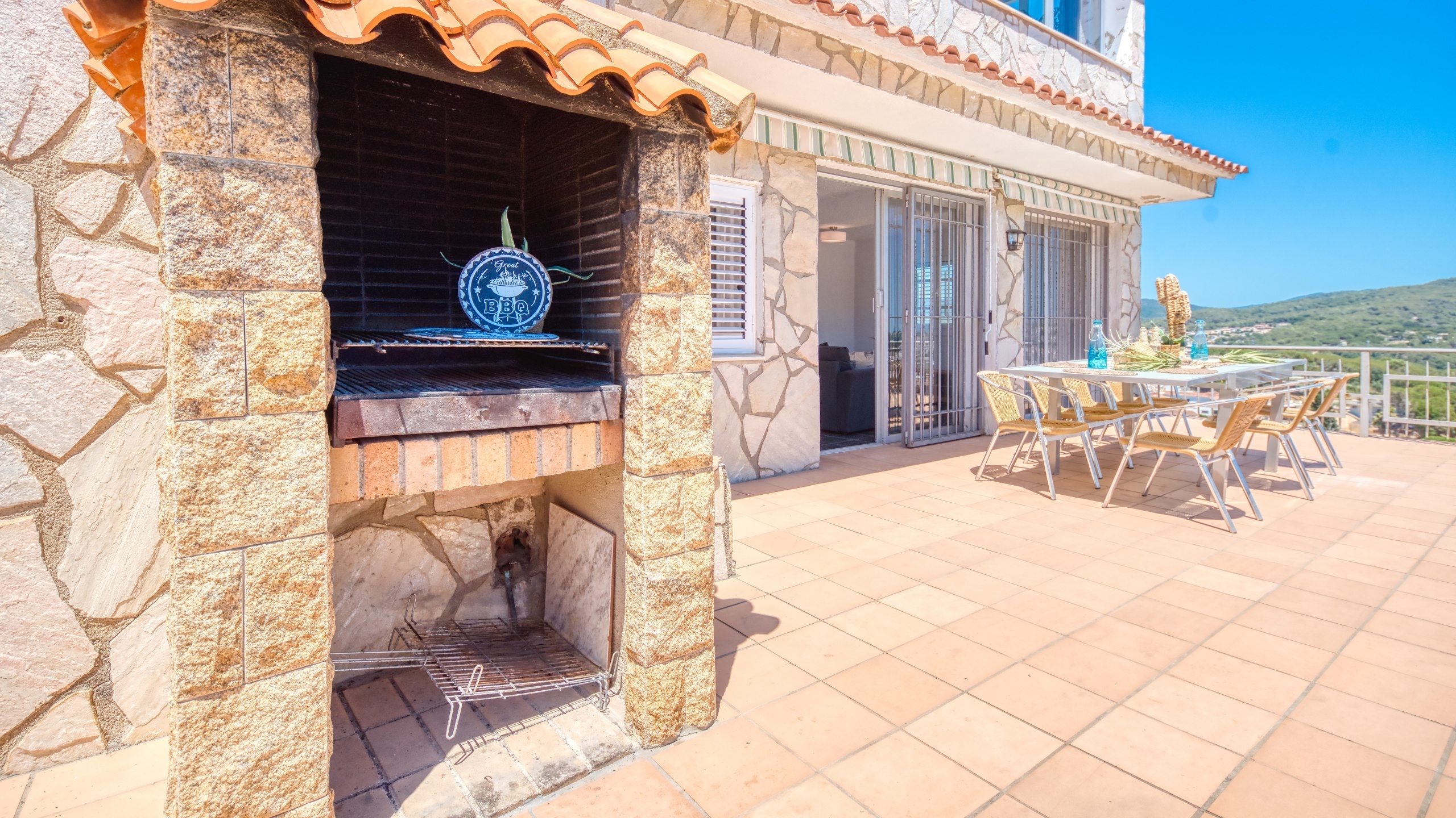 Villas de vacaciones Costa Brava España - Villa Abigail - Área de barbacoa