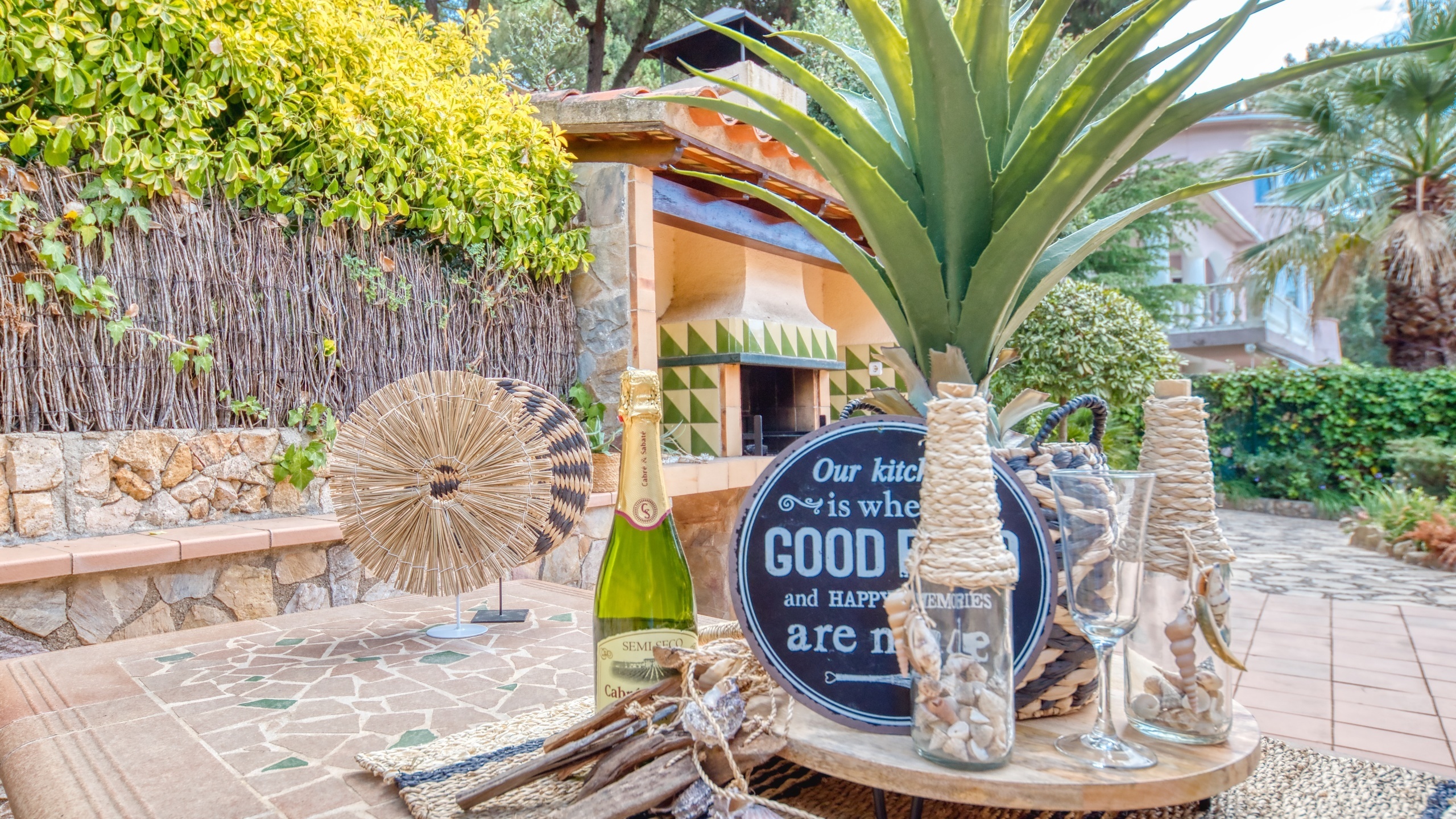 Villas de vacaciones Costa Brava España - Villa Cleo - Área de barbacoa