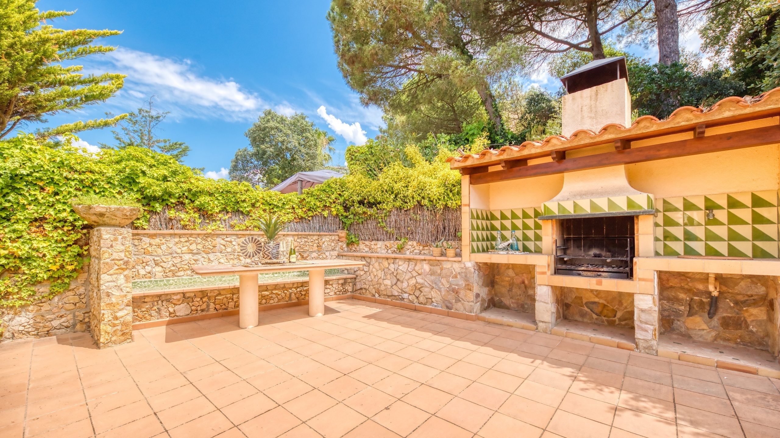 Villas de vacaciones Costa Brava España - Villa Cleo - Área de barbacoa