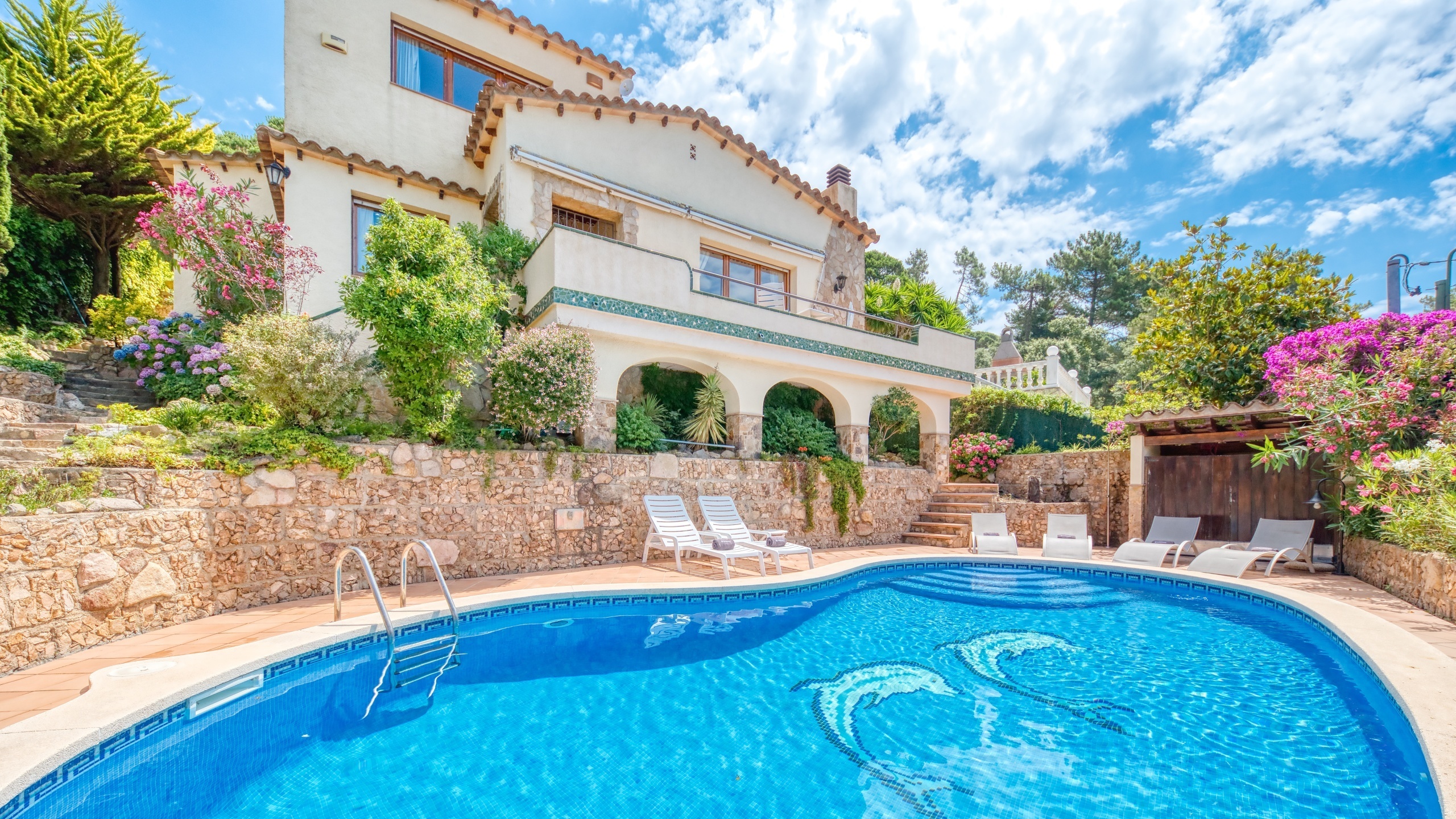 Villas de vacaciones Costa Brava España - Villa Cleo - Piscina