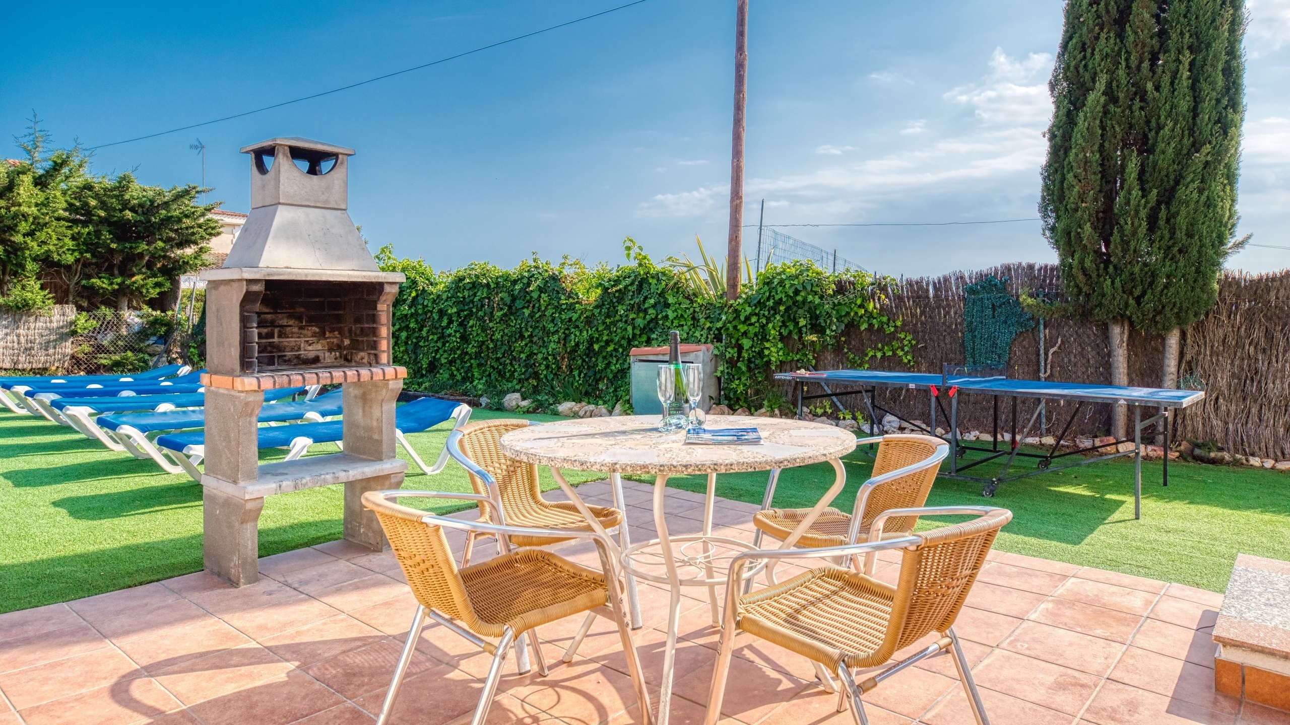 Villas de vacaciones Costa Brava España - Villa Yara - Área de barbacoa
