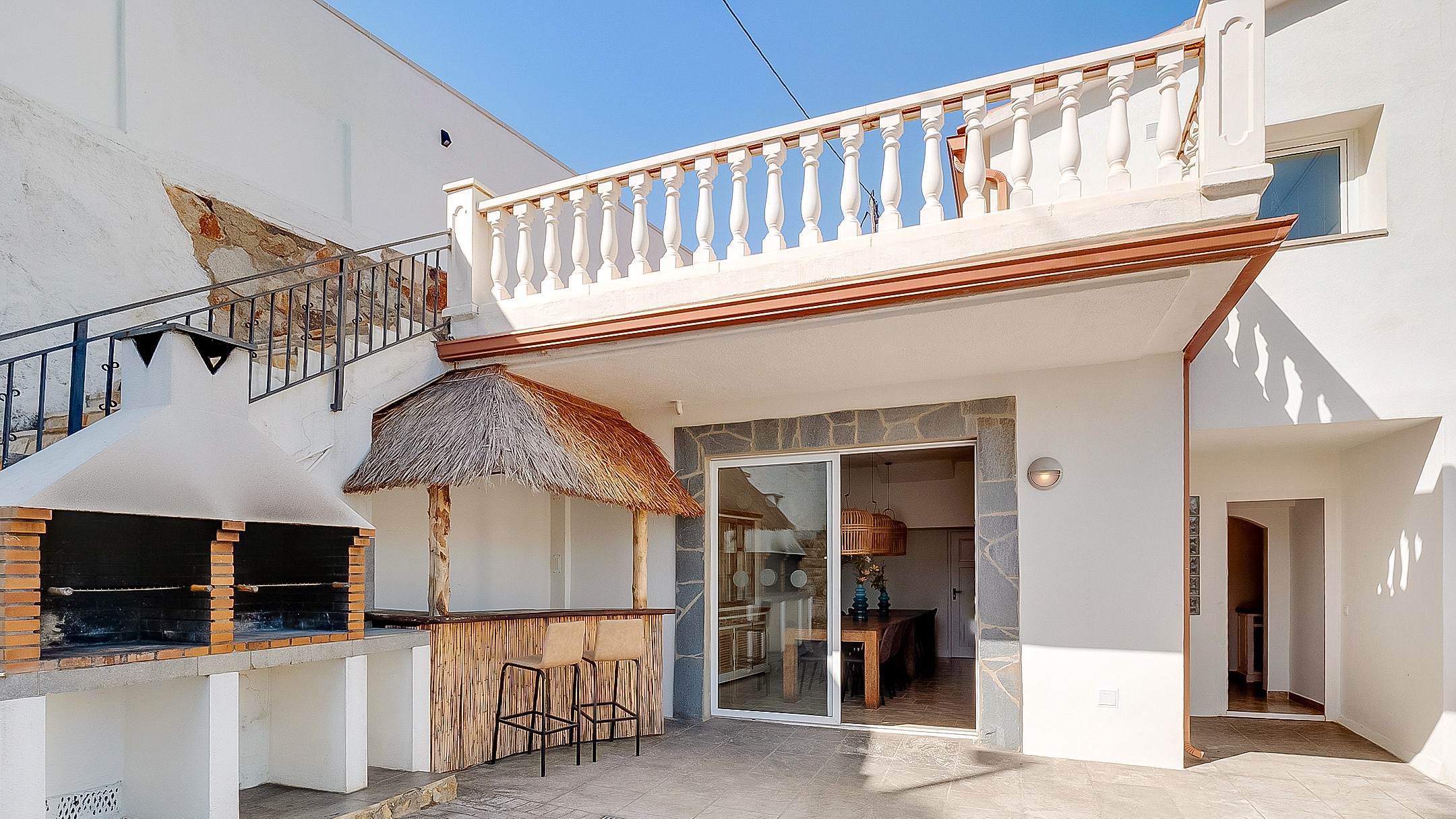 Villas de vacaciones Costa Brava España - Villa Tropicana - Cocina exterior