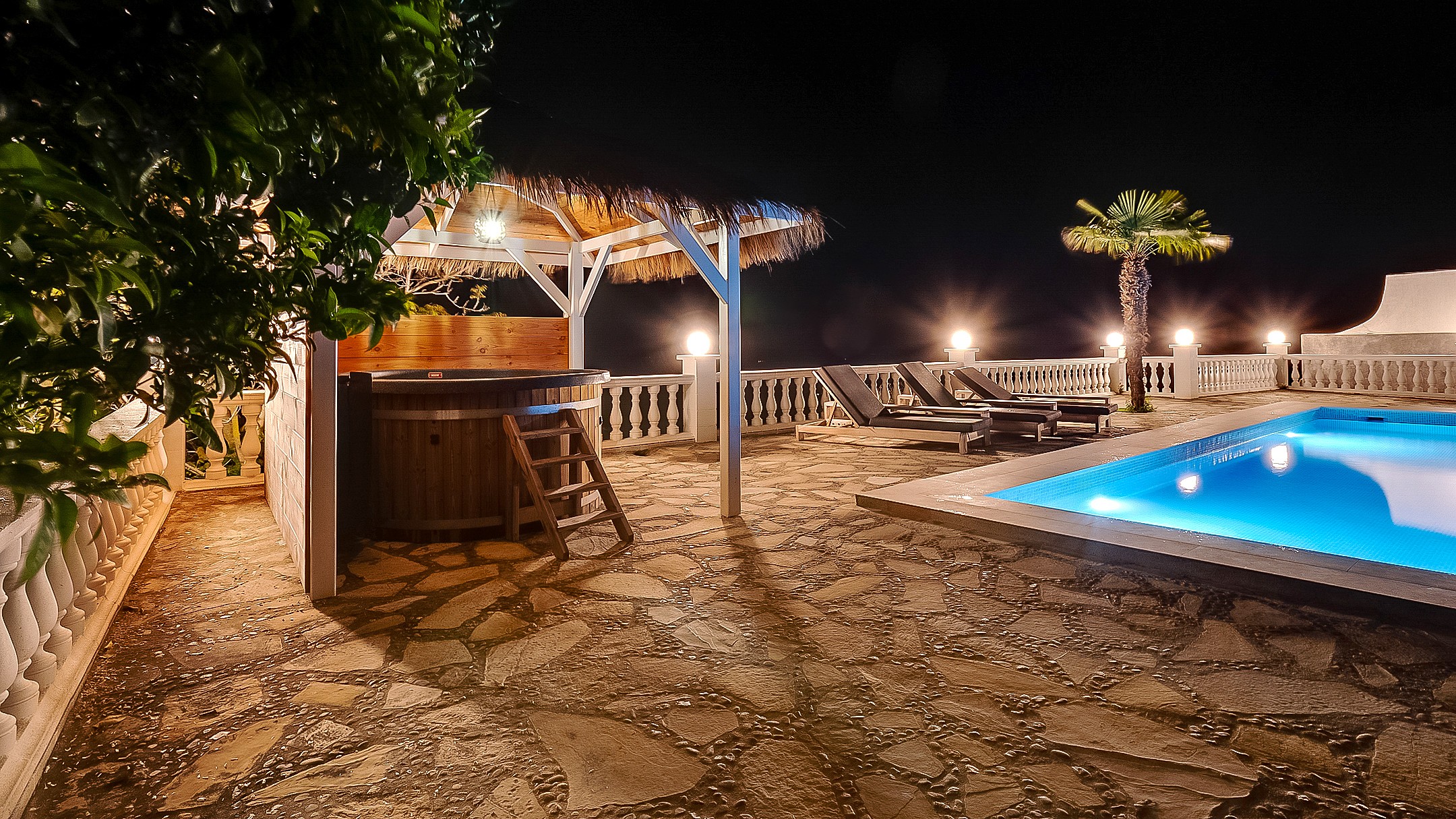 Villas de vacaciones Costa Brava España - Villa Tropicana - Terraza