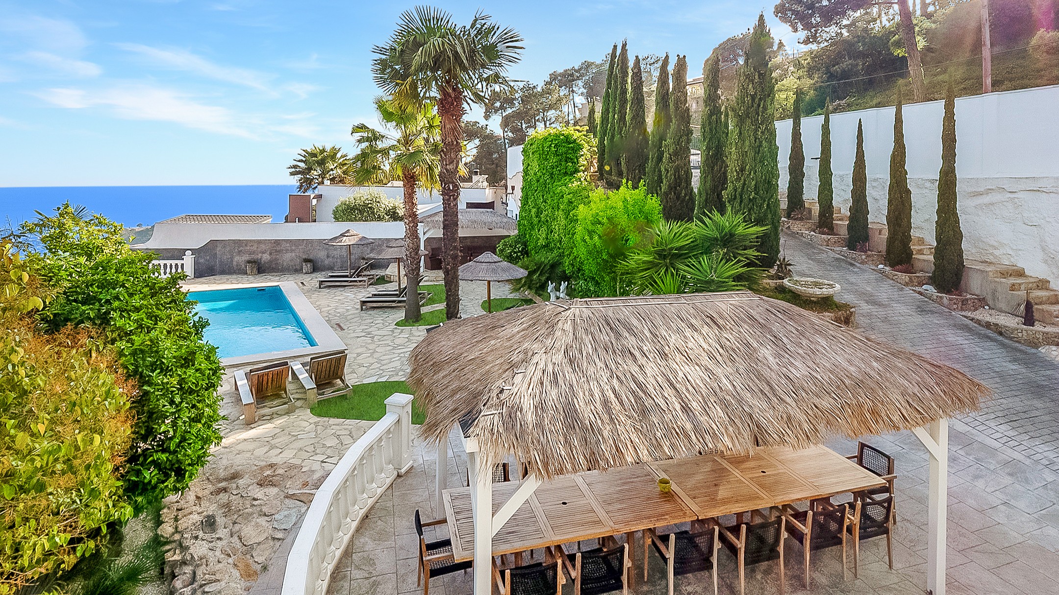 Villas de vacaciones Costa Brava España - Villa Tropicana - Piscina