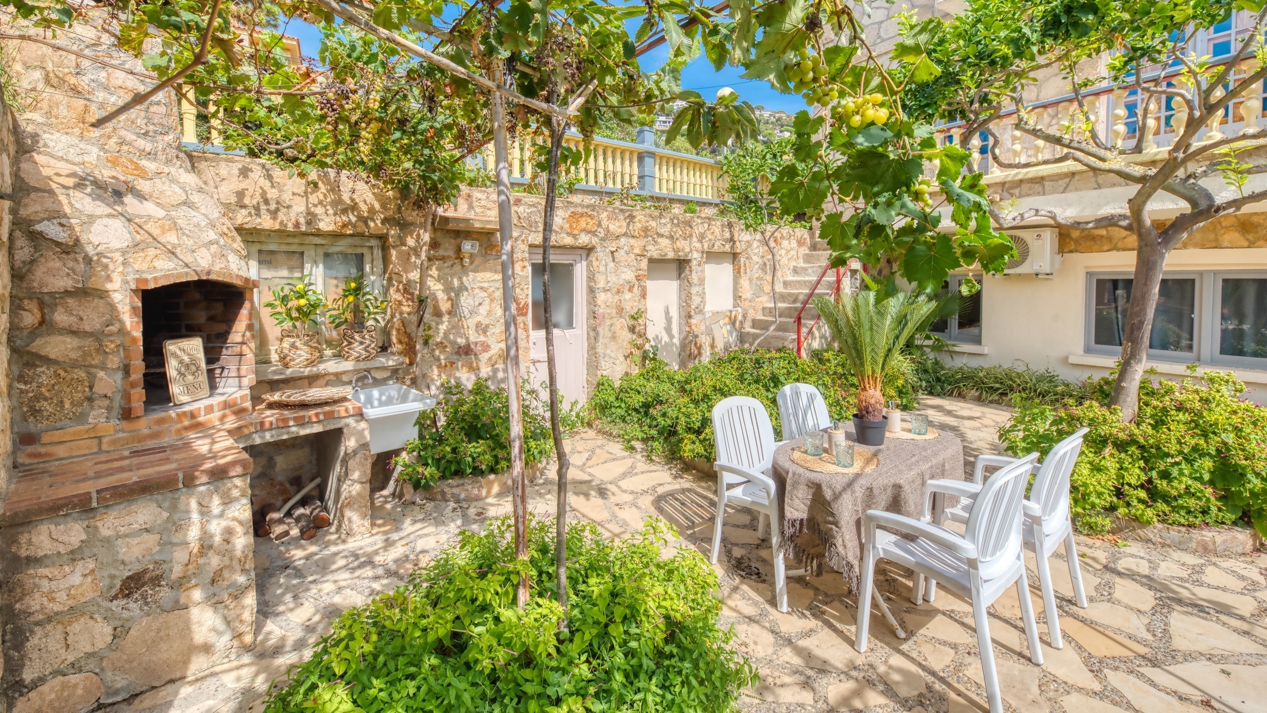 Villas de vacaciones Costa Brava España - Villa Janet - Área de barbacoa