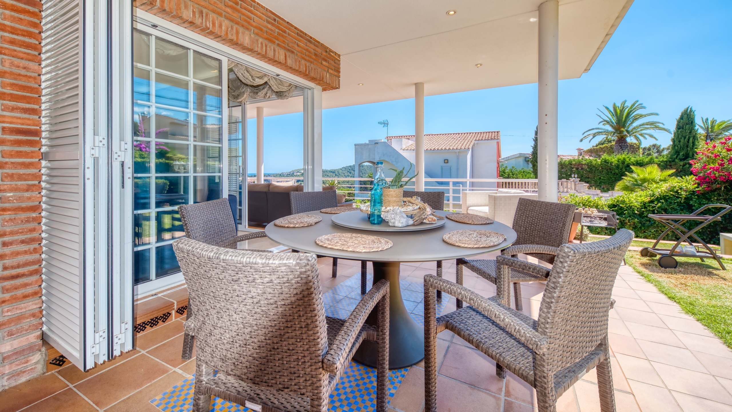 Villas de vacaciones Costa Brava España - Villa Beyonce - Área de barbacoa