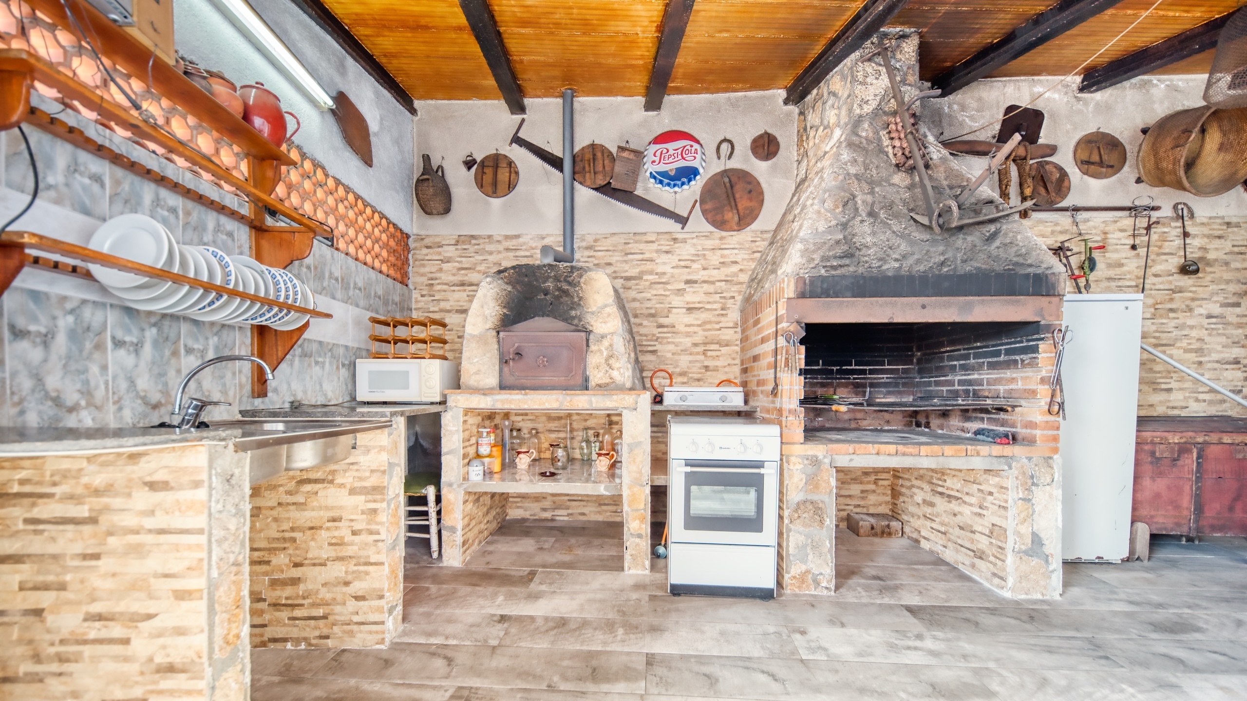 Villas de vacaciones Costa Brava España - Villa Valeria - Área de barbacoa