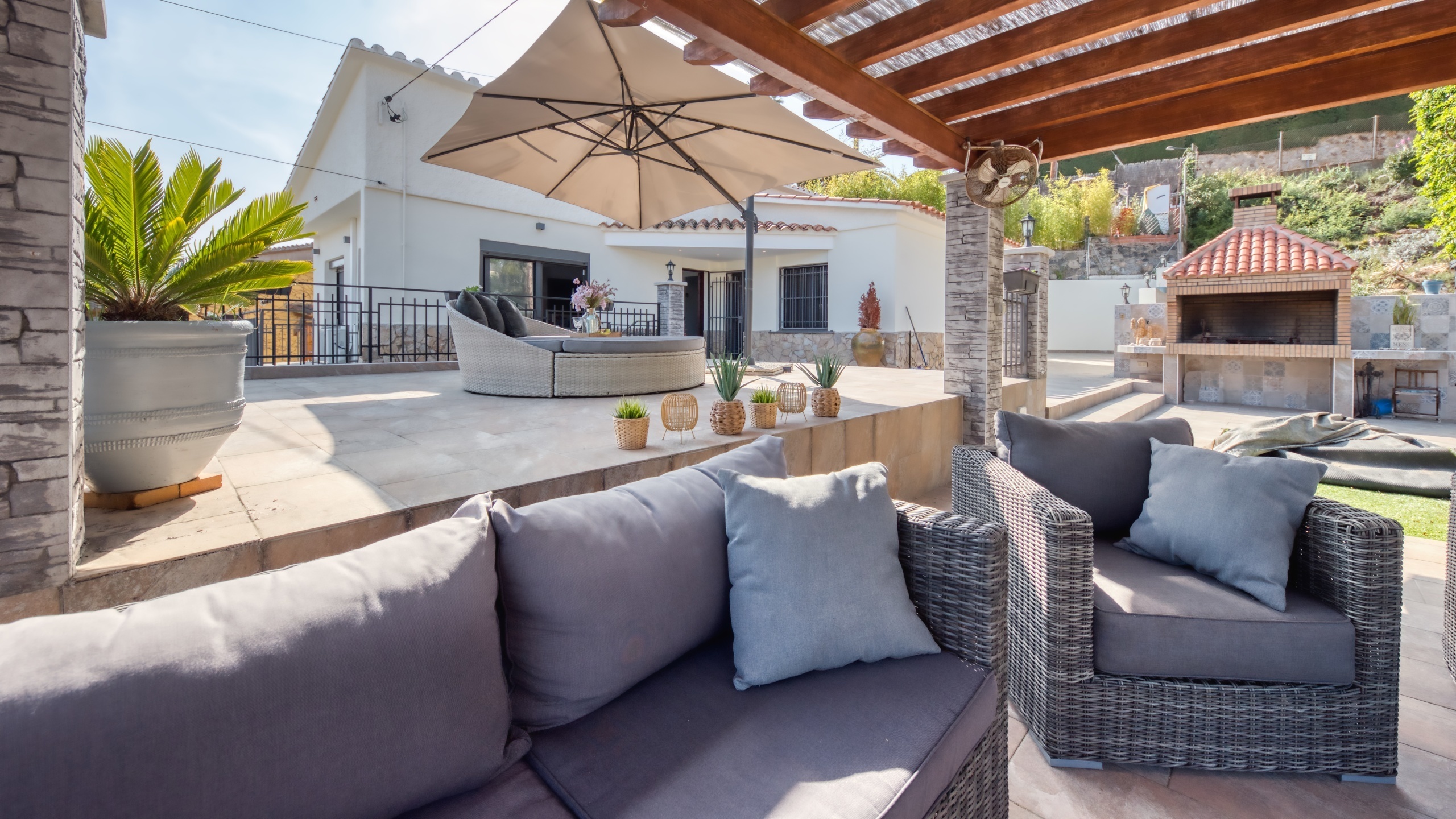 Villas de vacaciones Costa Brava España - Villa Palmera - Salón