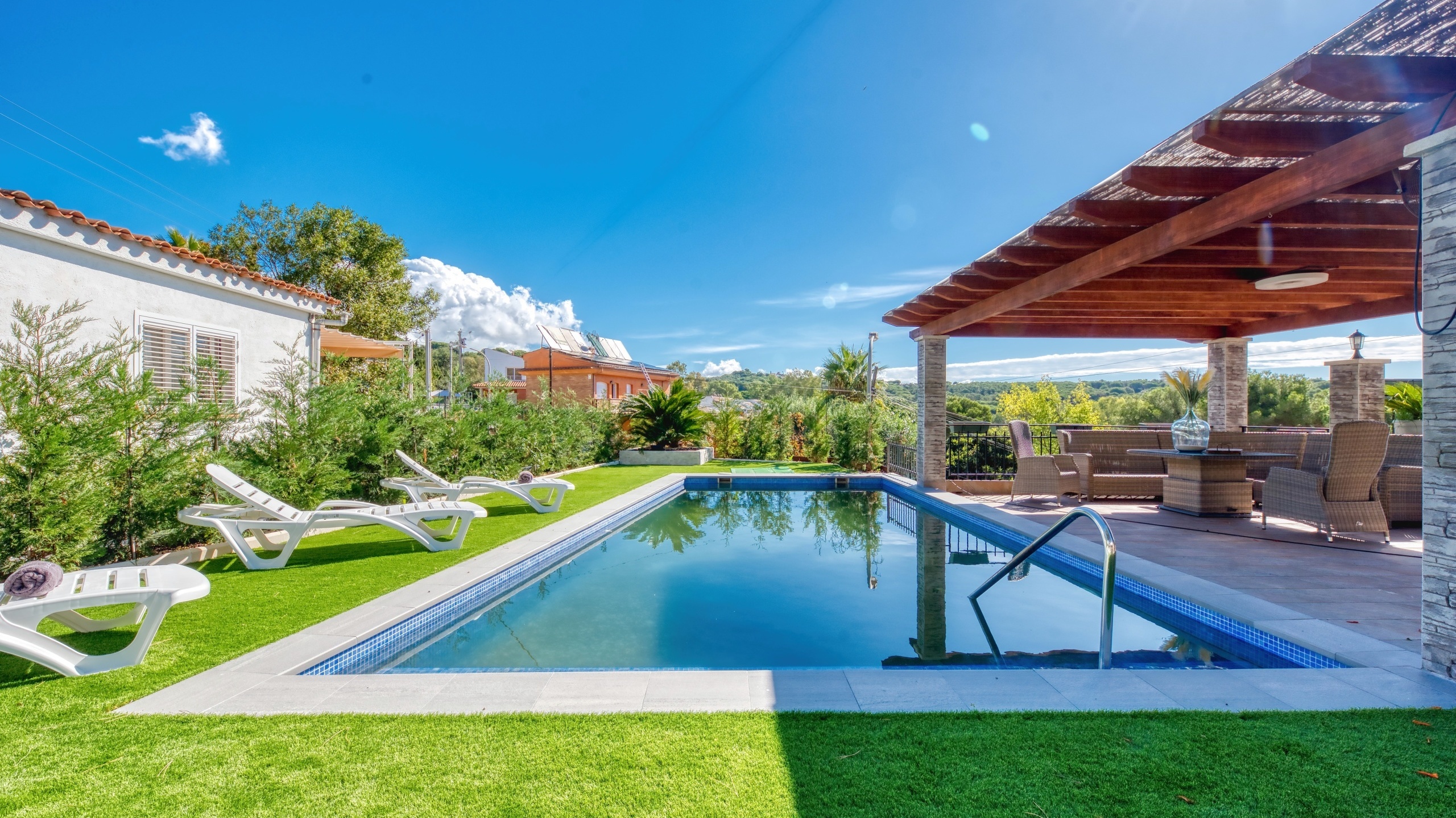 Villas de vacaciones Costa Brava España - Villa Palmera - Piscina