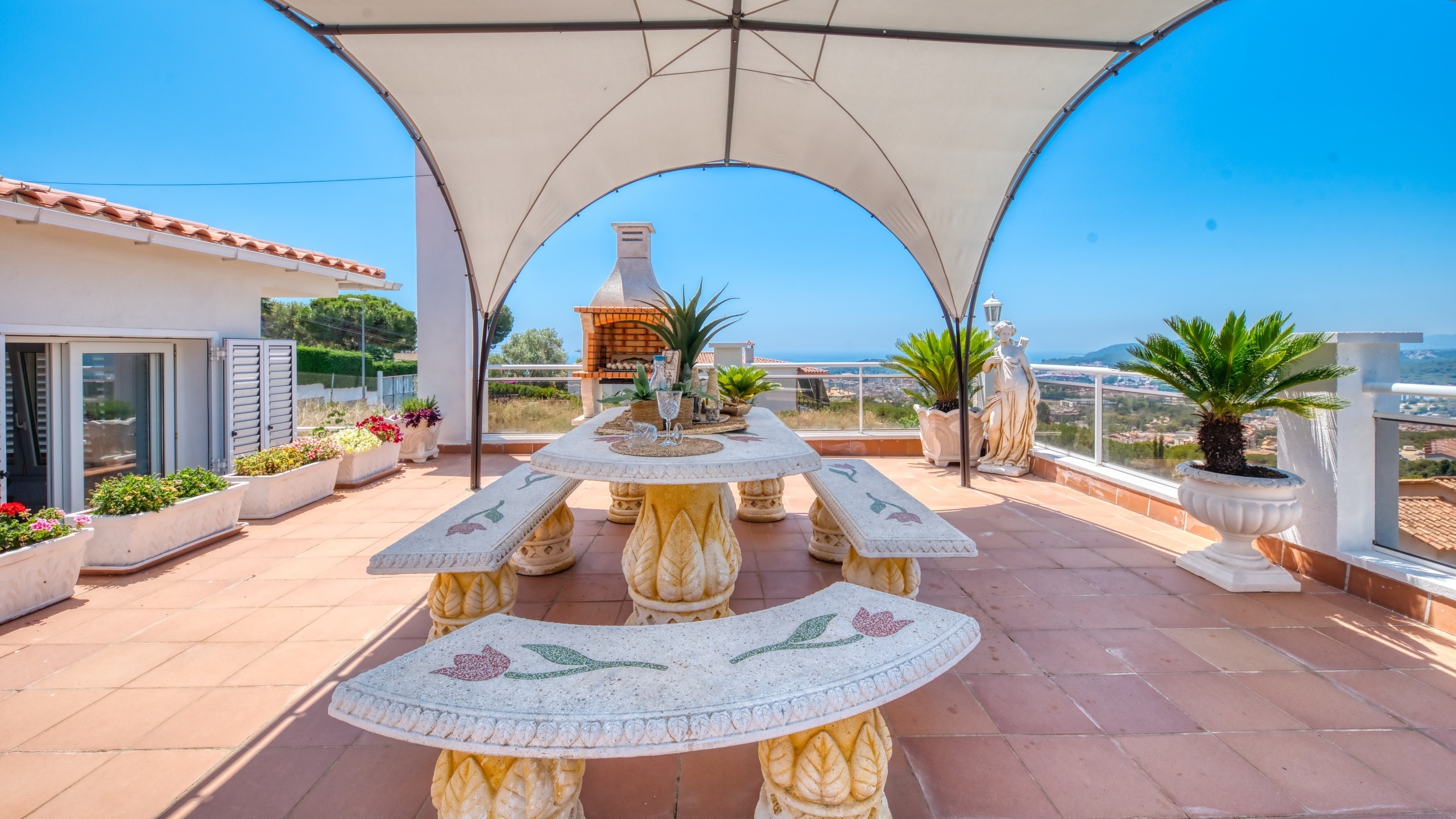 Villas de vacaciones Costa Brava España - Villa Maribel - Área de barbacoa