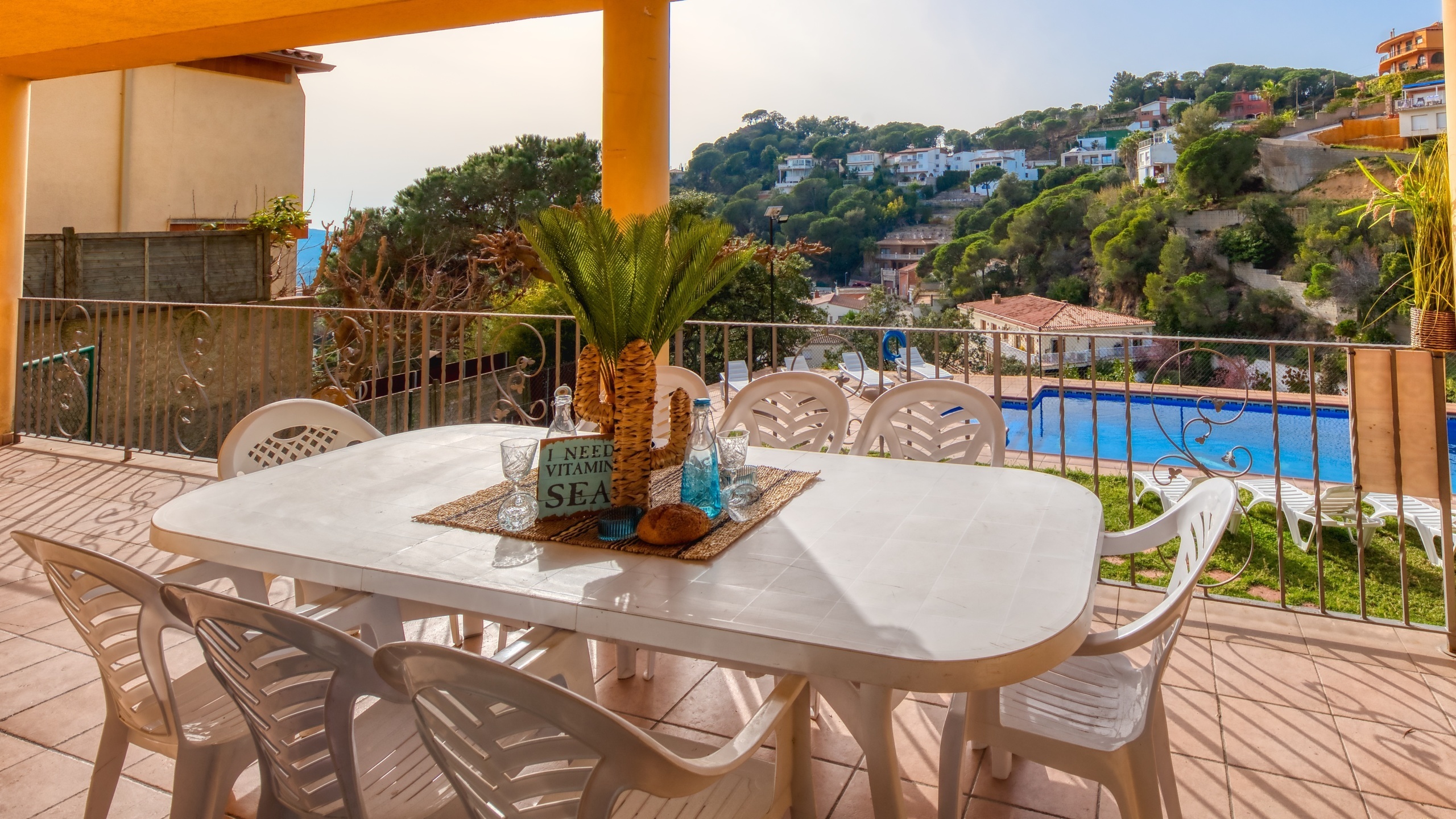 Villas de vacaciones Costa Brava España - Villa Marysol - Terraza