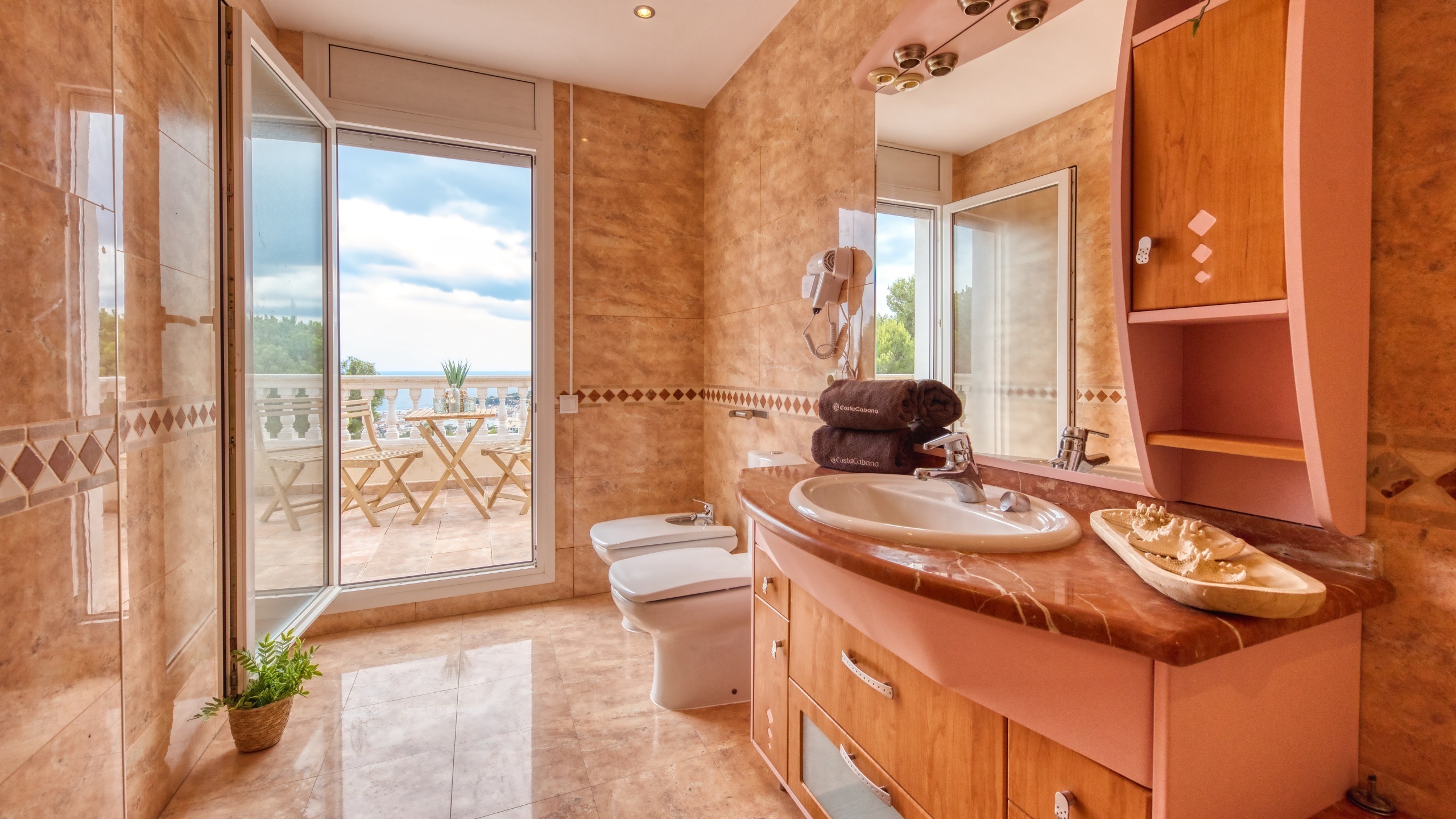 Villas de vacaciones Costa Brava España - Villa Ibiza - Baño en suite 