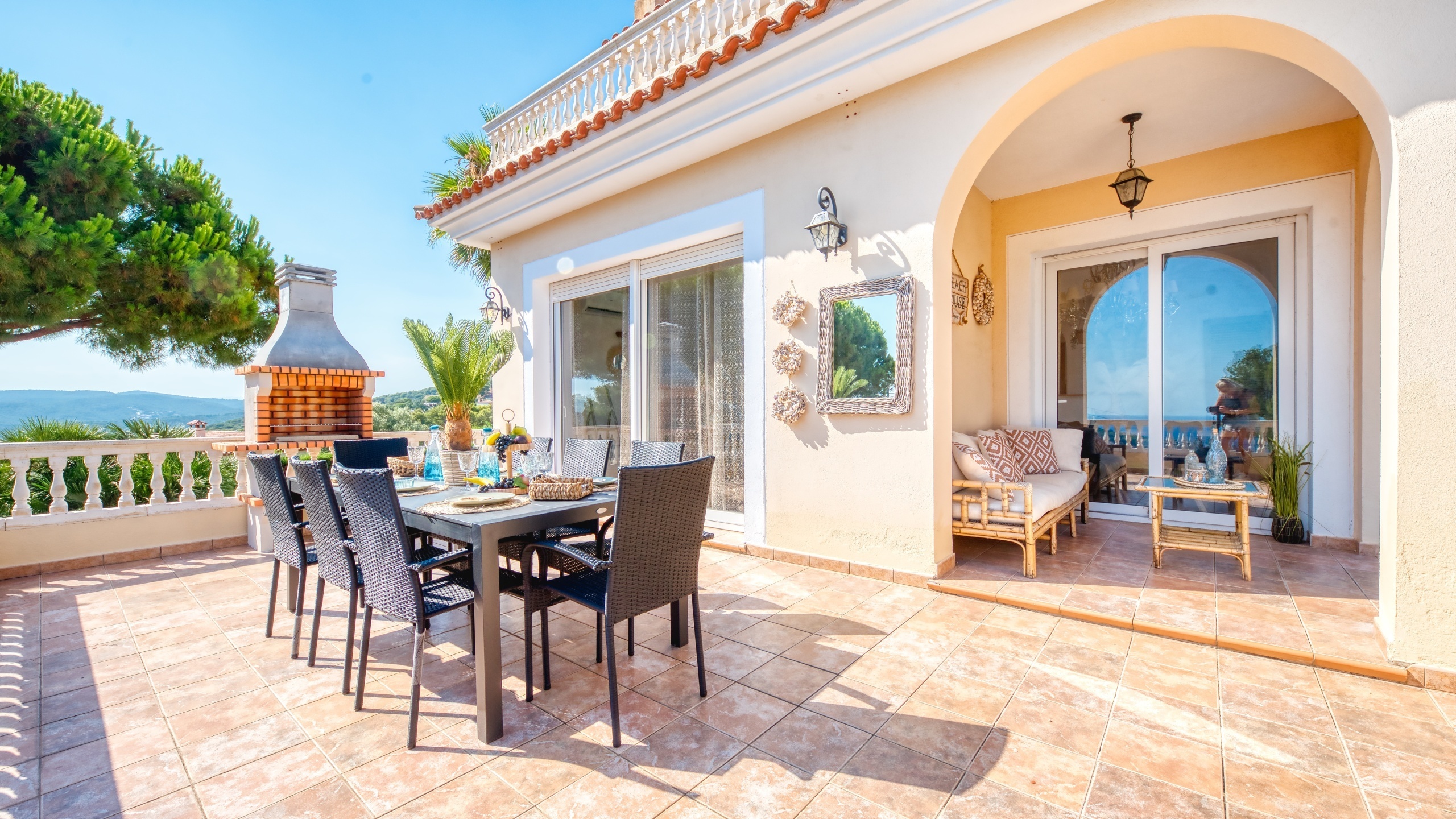 Villas de vacaciones Costa Brava España - Villa Ibiza - Terraza
