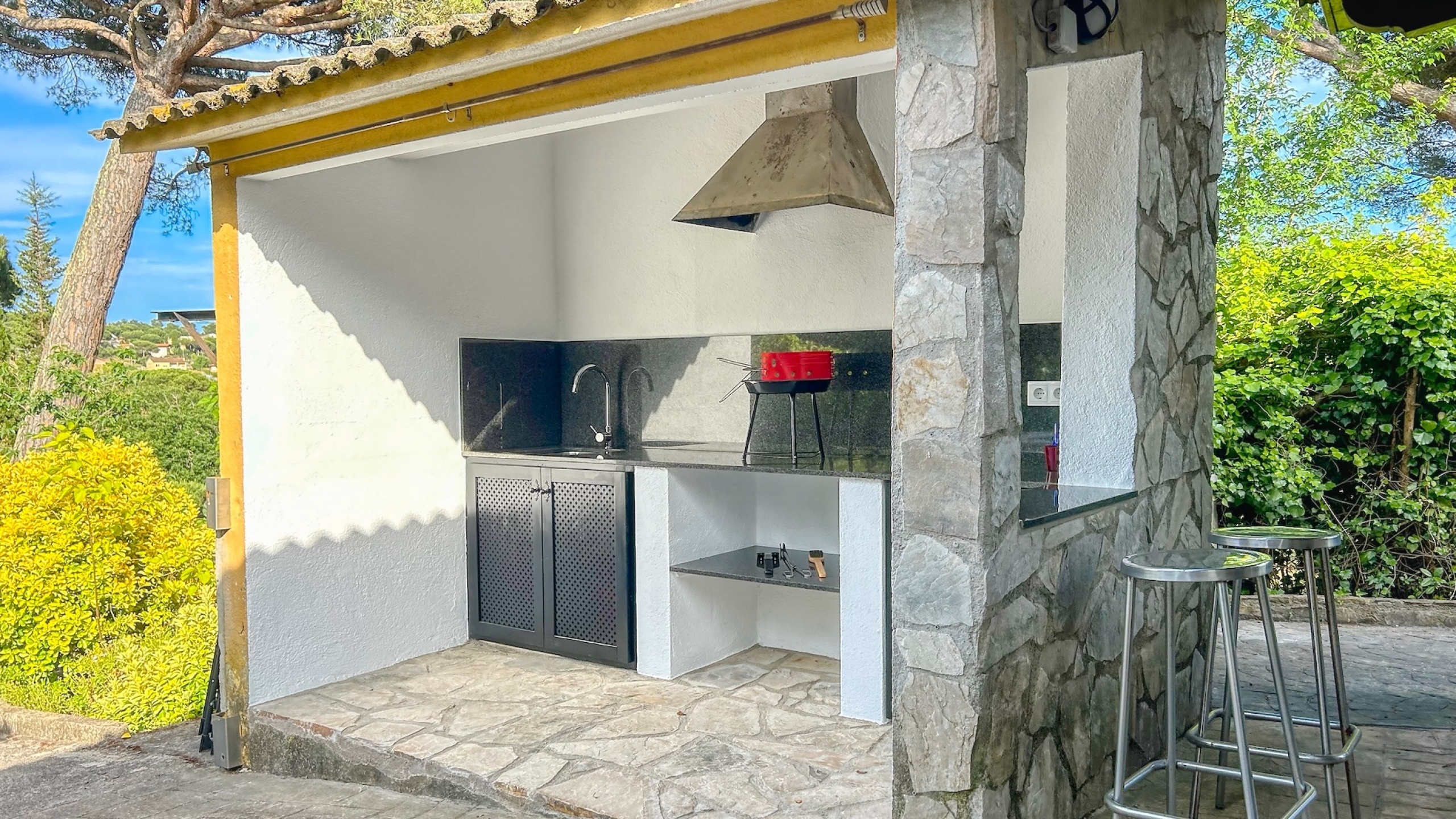 Villas de vacaciones Costa Brava España - Villa Iako - Área de barbacoa