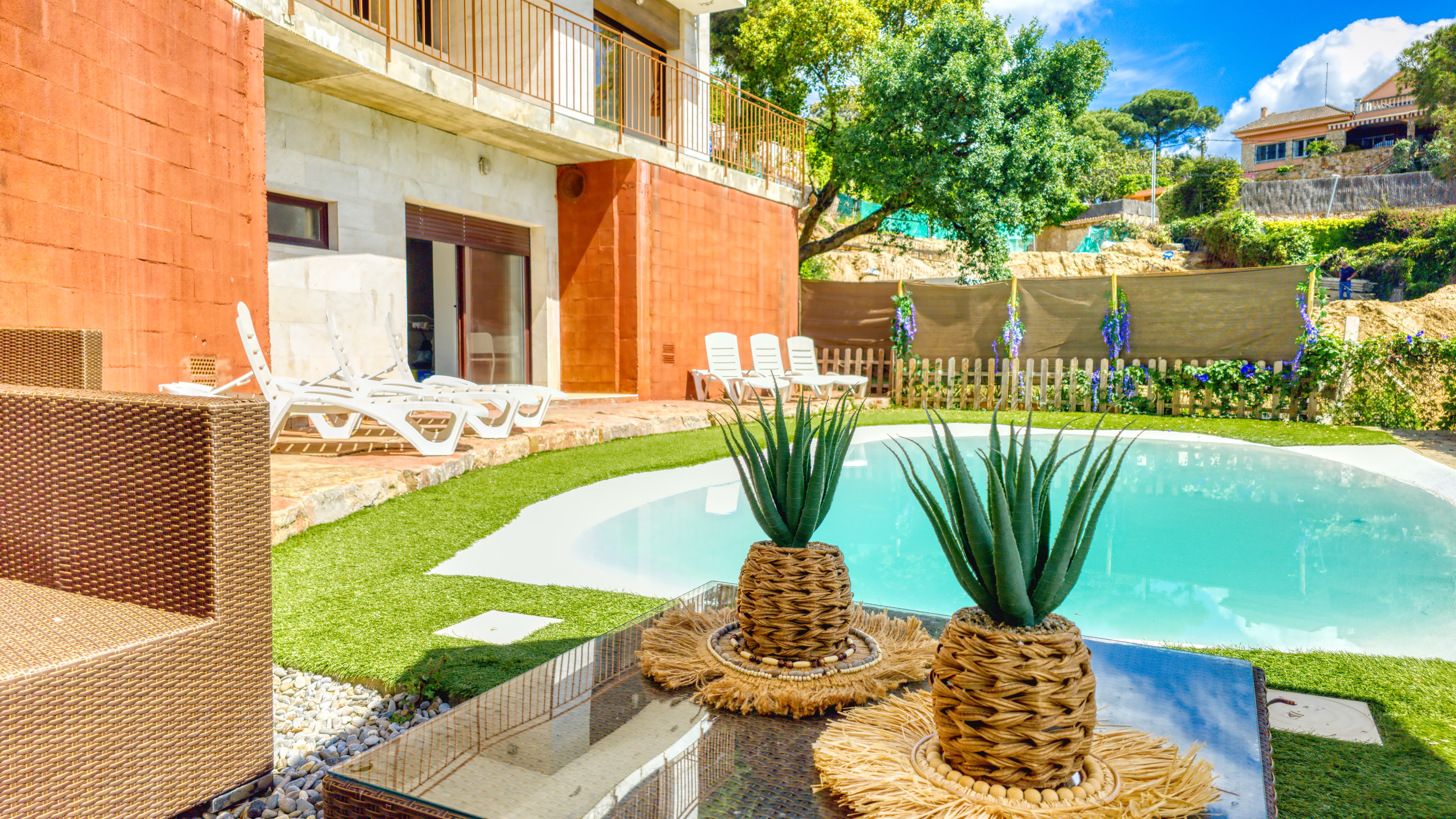 Villas de vacaciones Costa Brava España - Villa Sunny Beach - Tumbonas